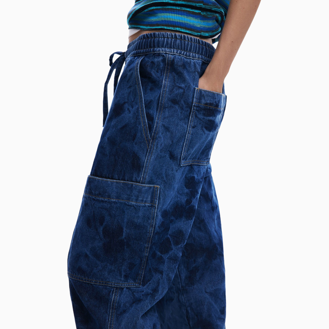 Дамски сини дънки Desigual 25SWDD08