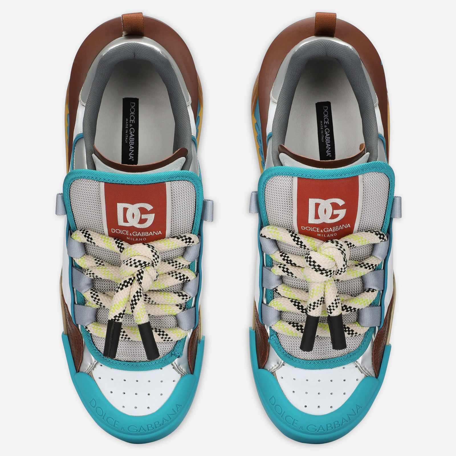 Мъжки кецове Dolce & Gabbana Portofino Men Sneakers CS2061 AB7128 W902 Top View