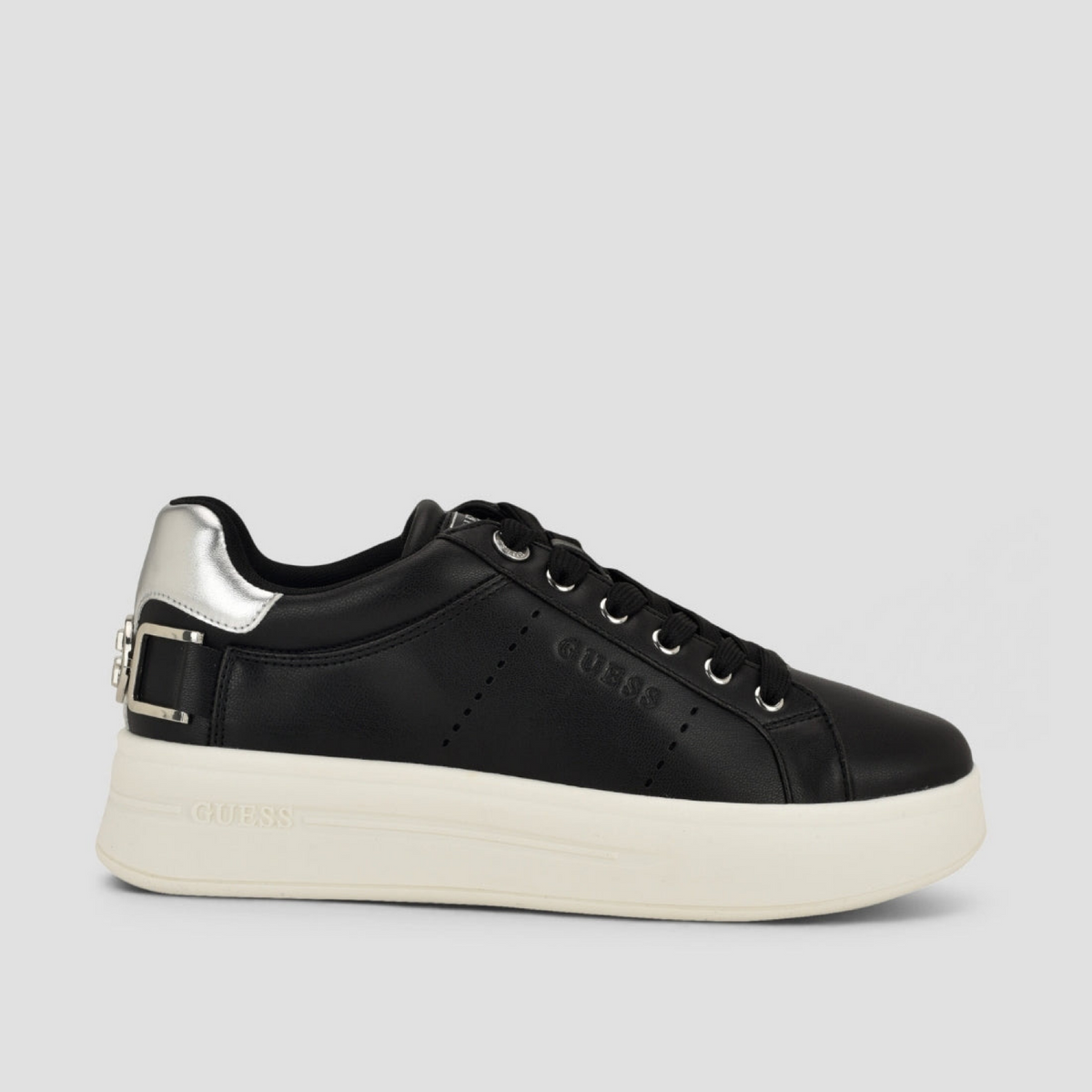 Дамски кецове Guess Women Sneakers FLPWES ELE12 BLACK Lateral View