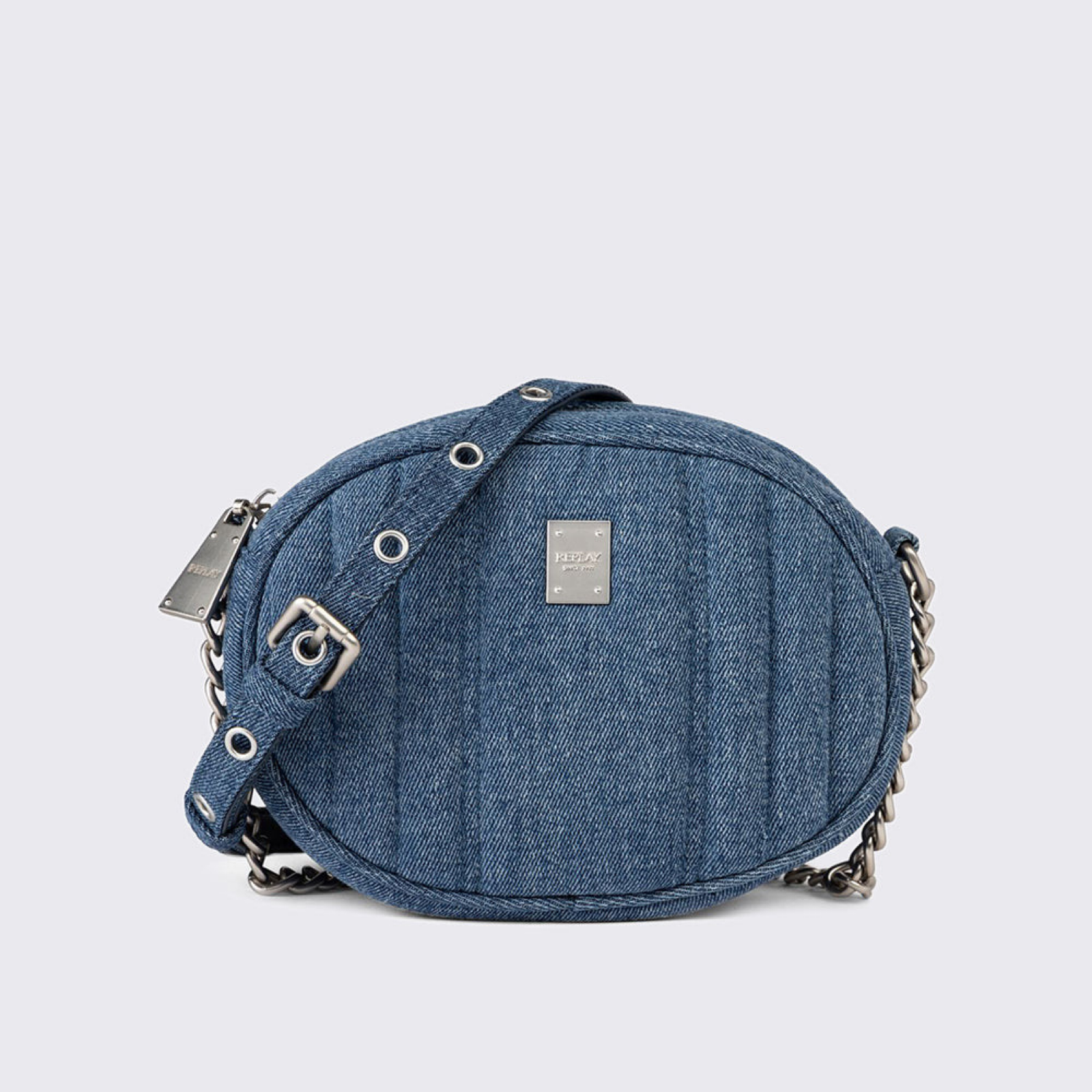 Дамска кросбоди чанта Women’s crossbody bag Replay FW3708.000.A0900E Denim front view