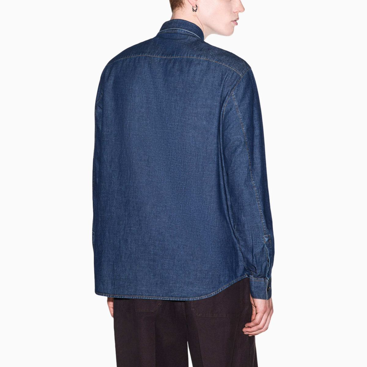 Мъжка дънкова риза Armani Exchange Men Shirt XM003248 AF27116 MB010 Back View