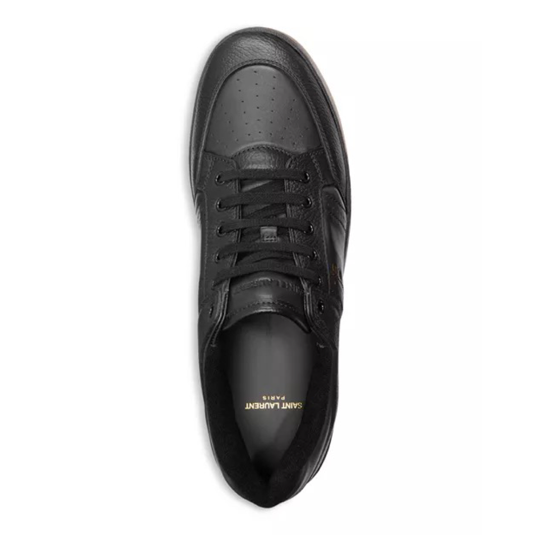 Мъжки черни маратонки Saint Lauren
Elegant Black Low-Top Leather Sneakers
