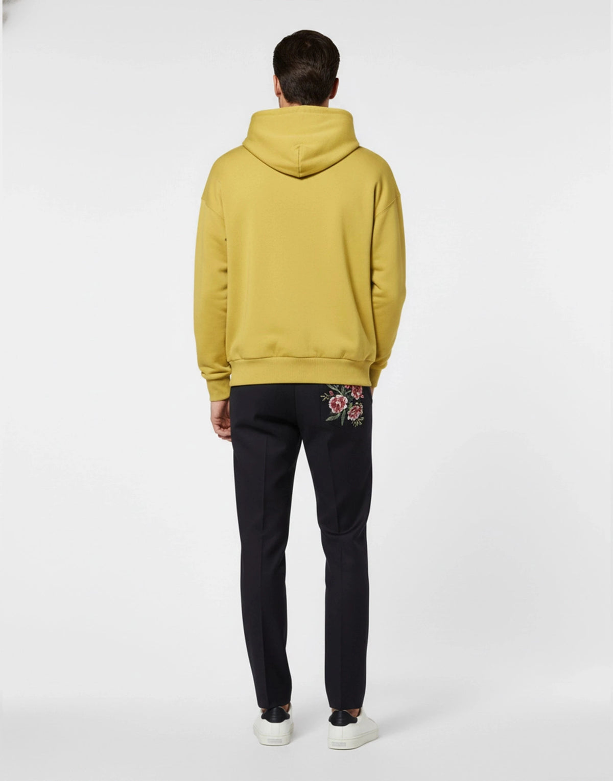 Мъжки суичър Men’s cotton sweatshirt DOLCE & GABBANA G9XI2Z HU7AL V0615 Yellow Back view