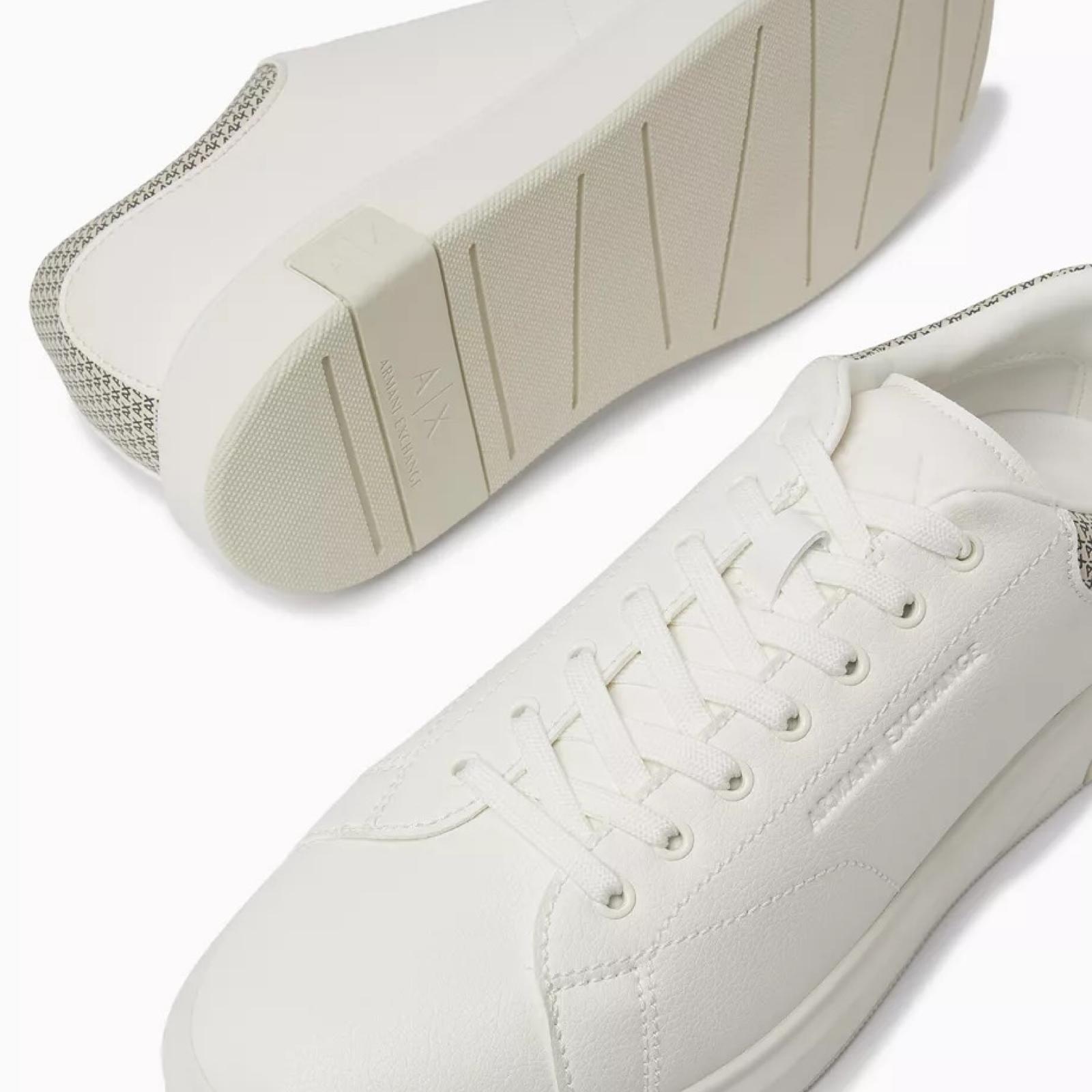 Мъжки бели кецове Armani Exchange Men Sneakers XM001964 AF19403 MZ751 Insole View