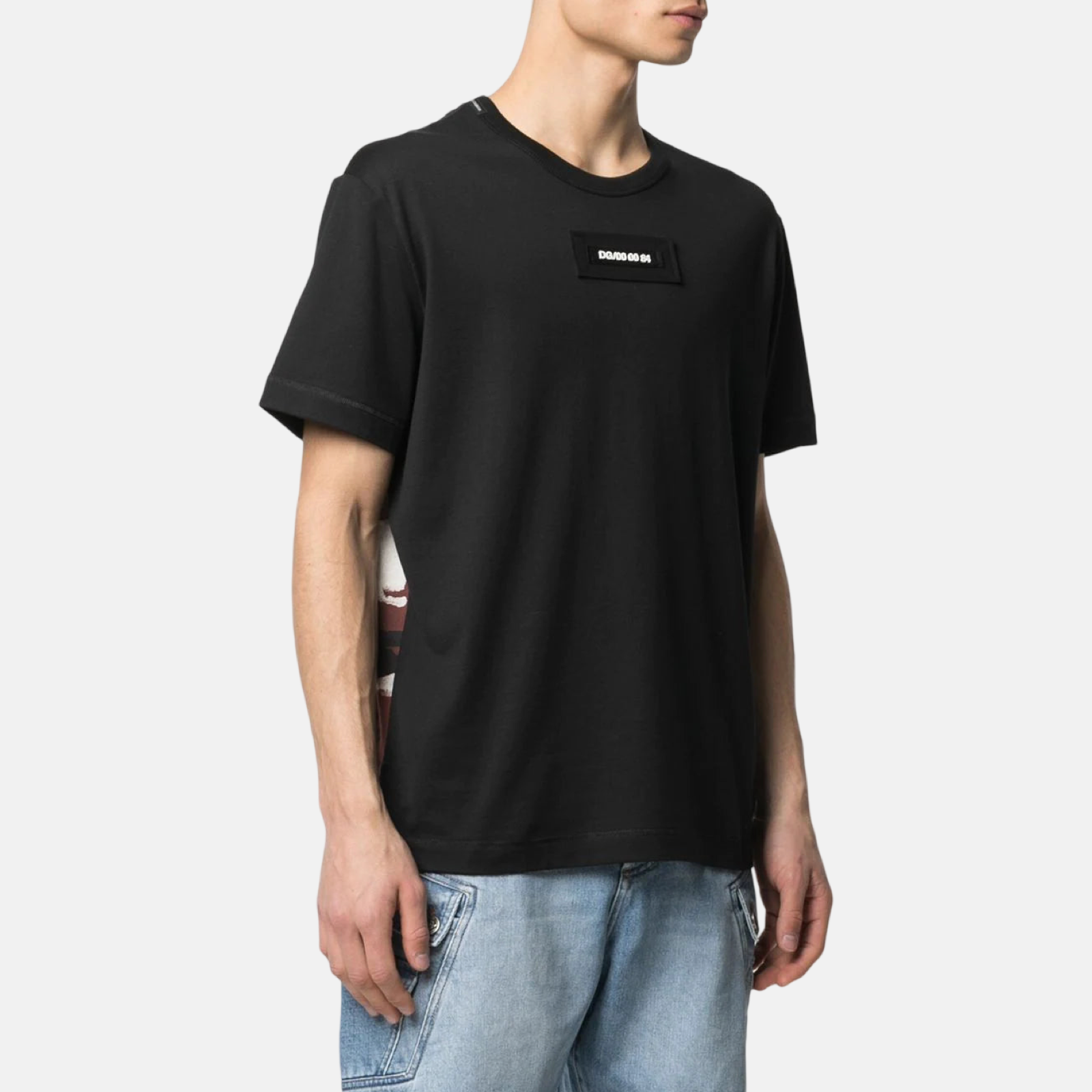 Мъжка тениска Dolce & Gabbana Black Camouflage Men T-shirt G8MW1Z G7YIV