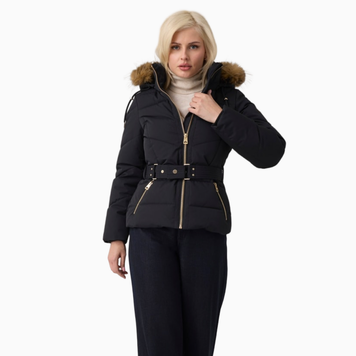 Дамско яке Guess Women Jacket W6BL58W4197 JBLK Front View