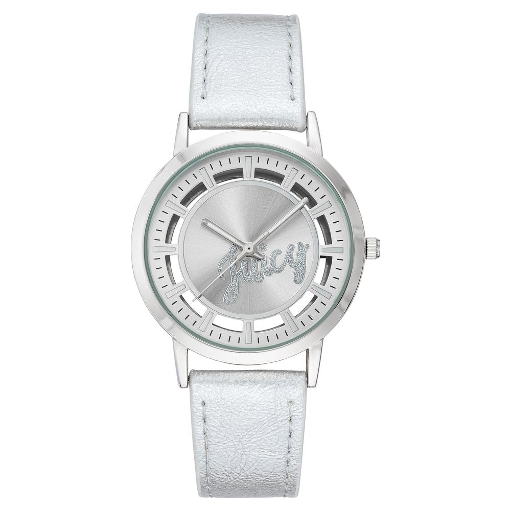 Juicy Couture Silver Plastic Dress Watch