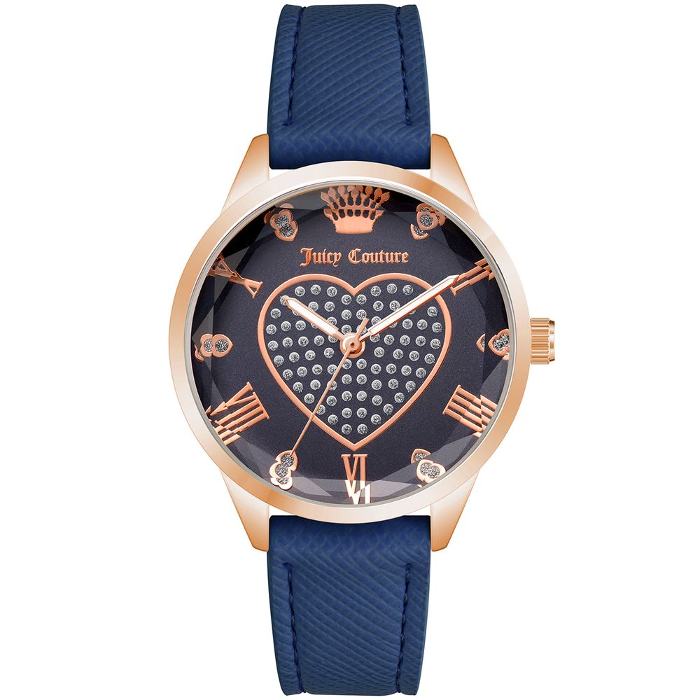 Juicy Couture Blue Plastic Dress Watch