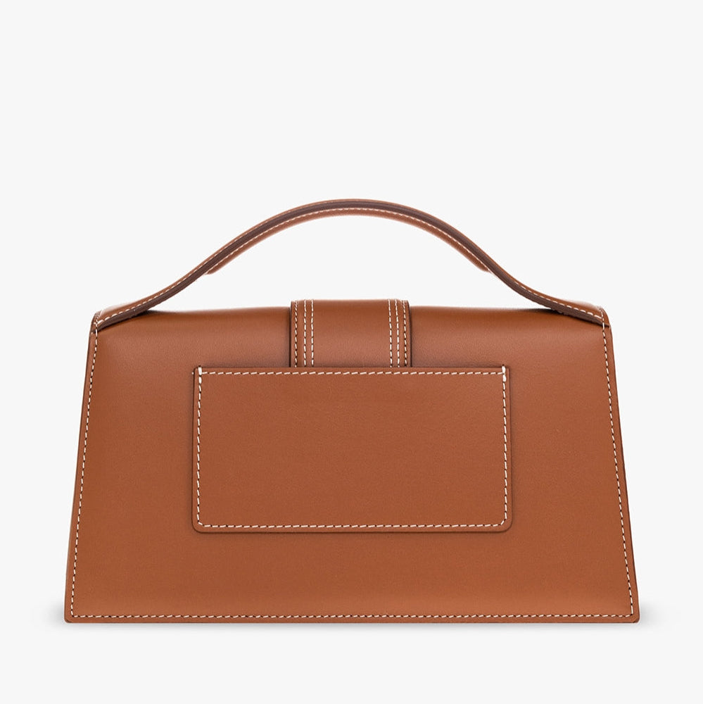 Дамска чанта JACQUEMUS Le Grand Bambino Handbag 213BA0073072-811 Brown back view
