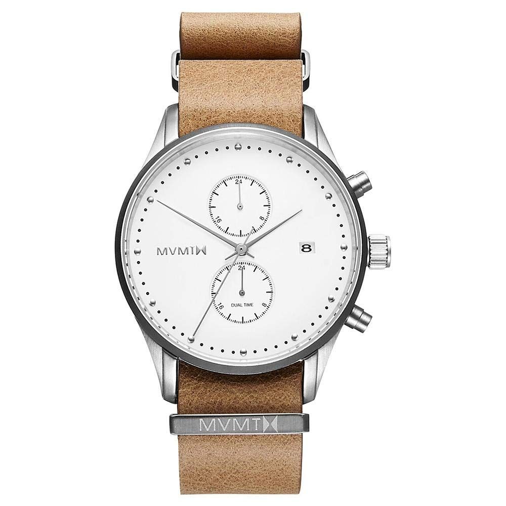 MVMT Brown Leather Dress Watch