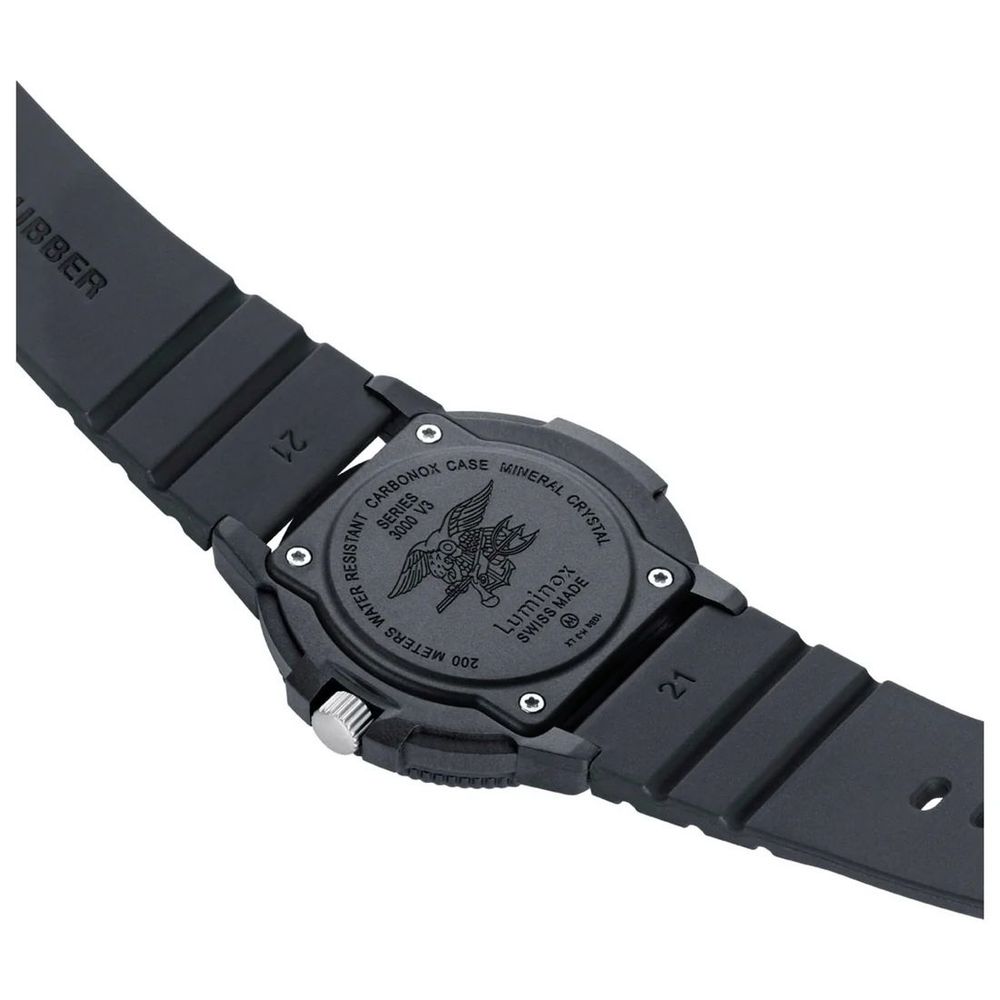 Luminox Black Rubber Sport Watch