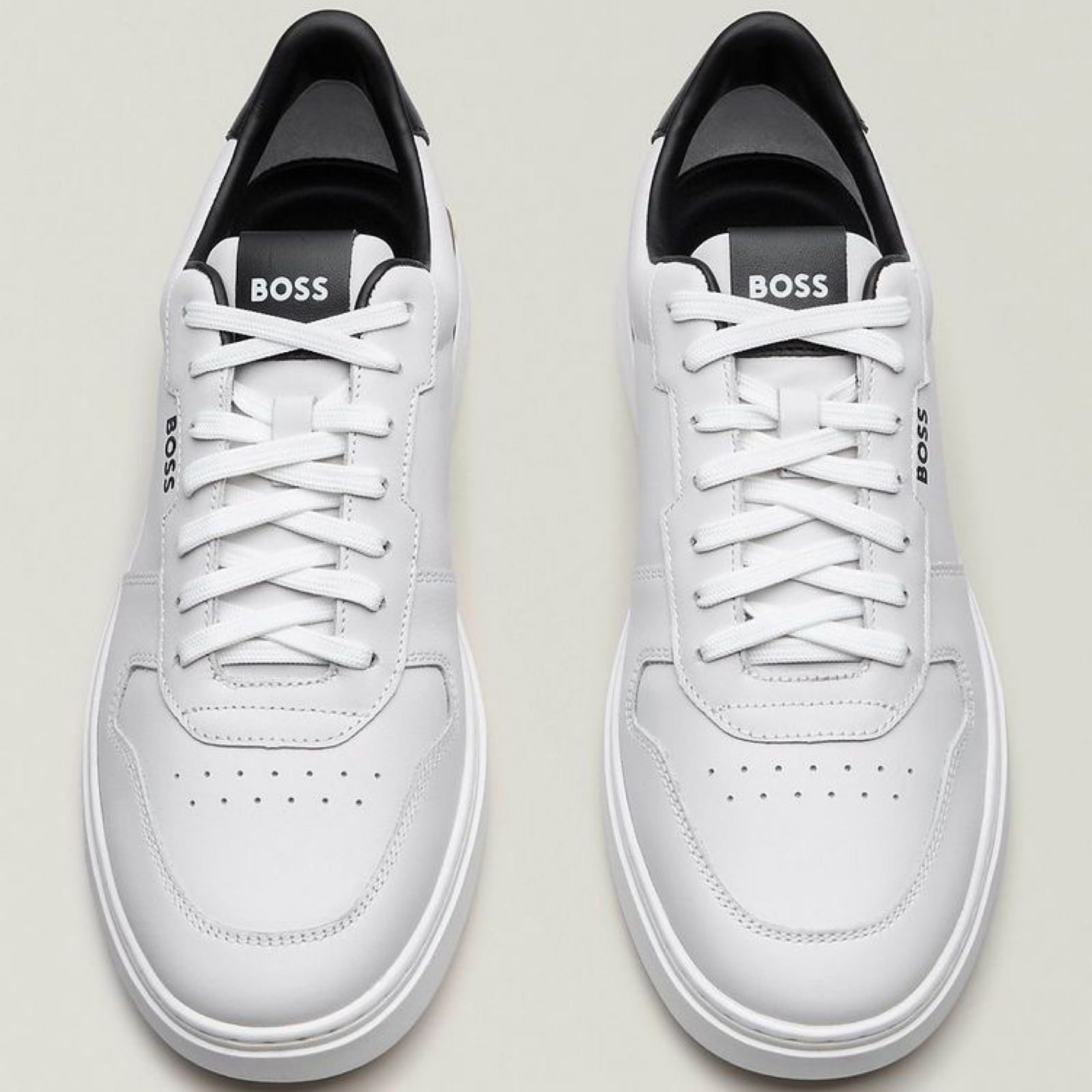 Мъжки бели кецове Boss Men Sneakers 50542538 Top View