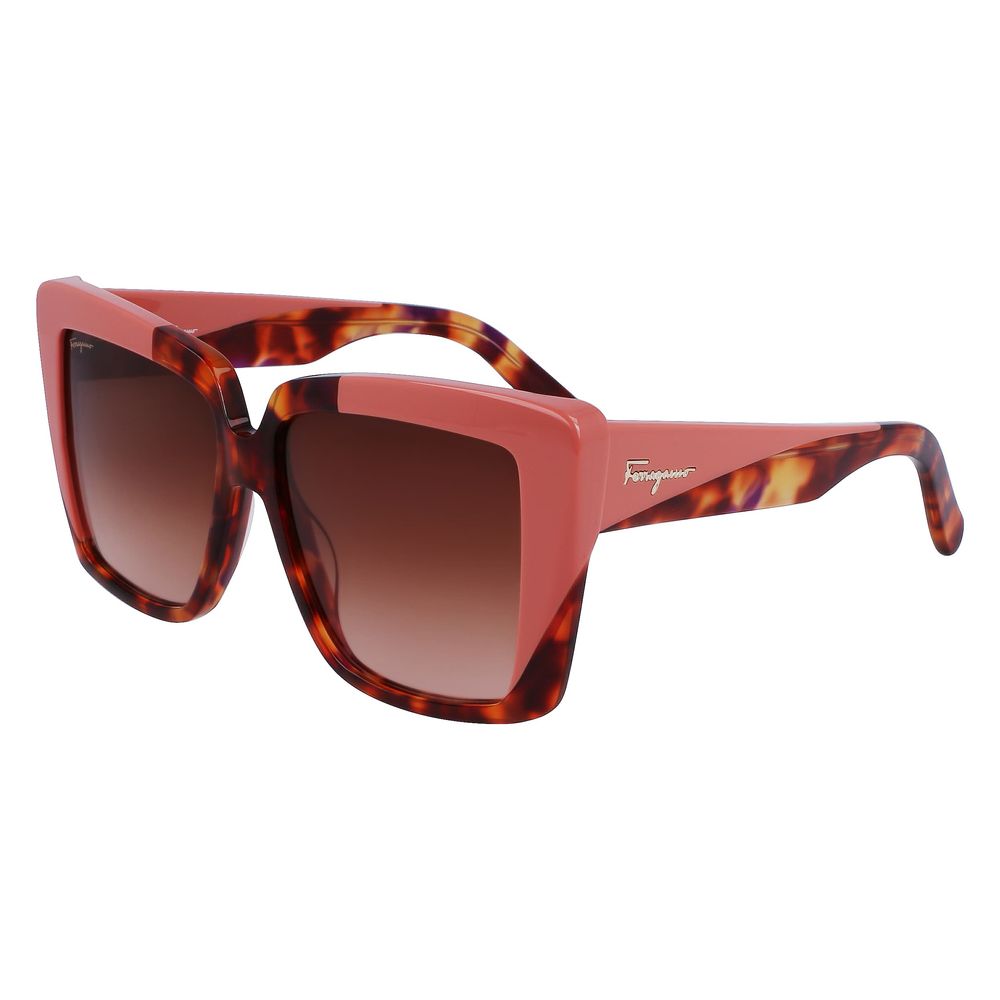 Ferragamo Multicolor Acetate Sunglasses