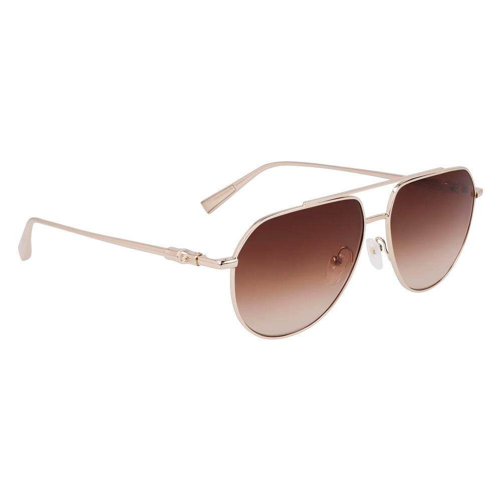 Longchamp Gold Metal Sunglasses
