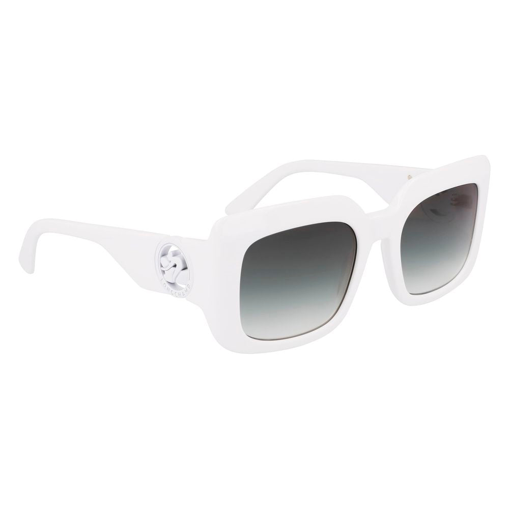 Longchamp White Acetate Sunglasses
