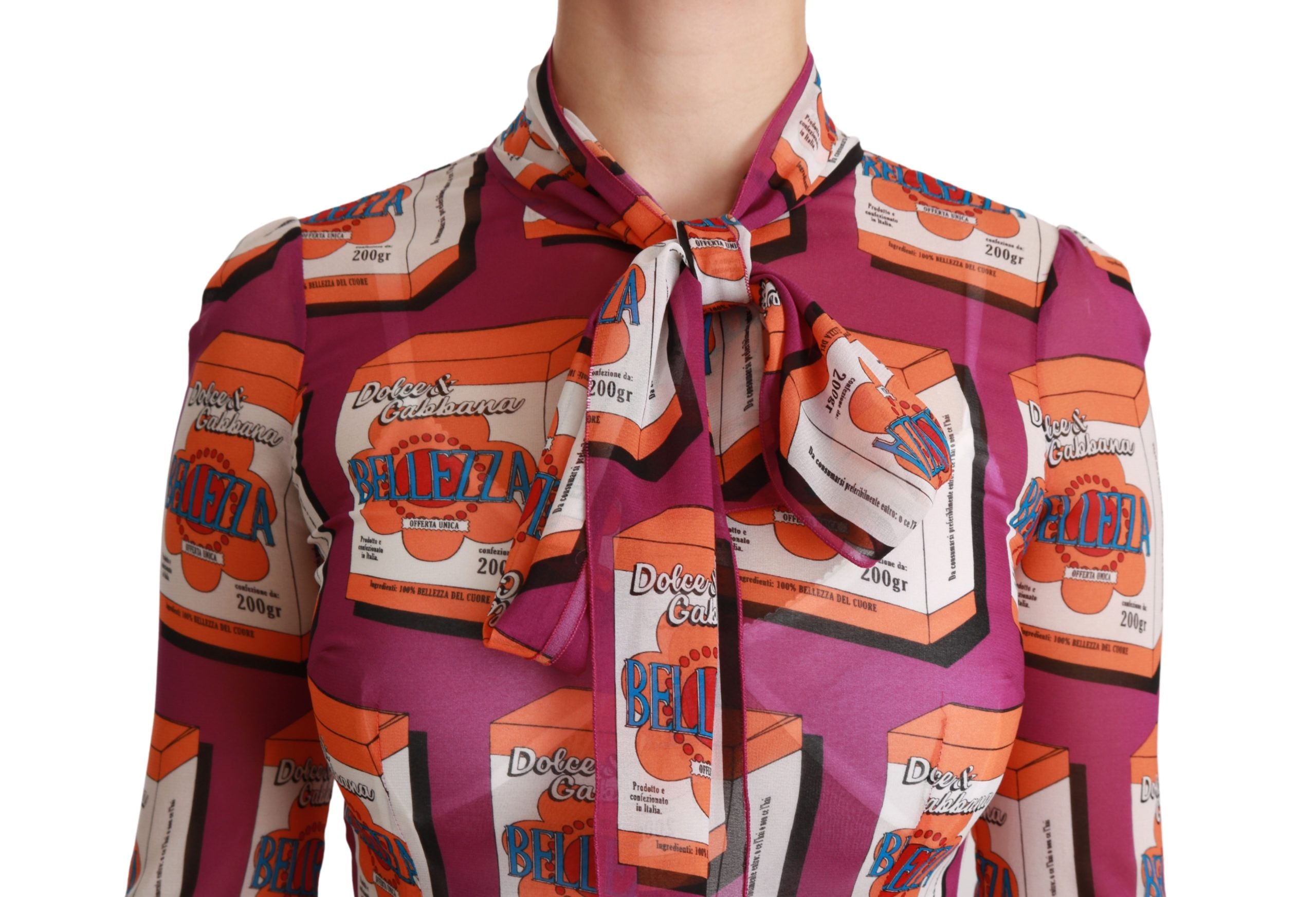 Dolce & Gabbana Елегантна копринена макси рокля с принт Bellezza