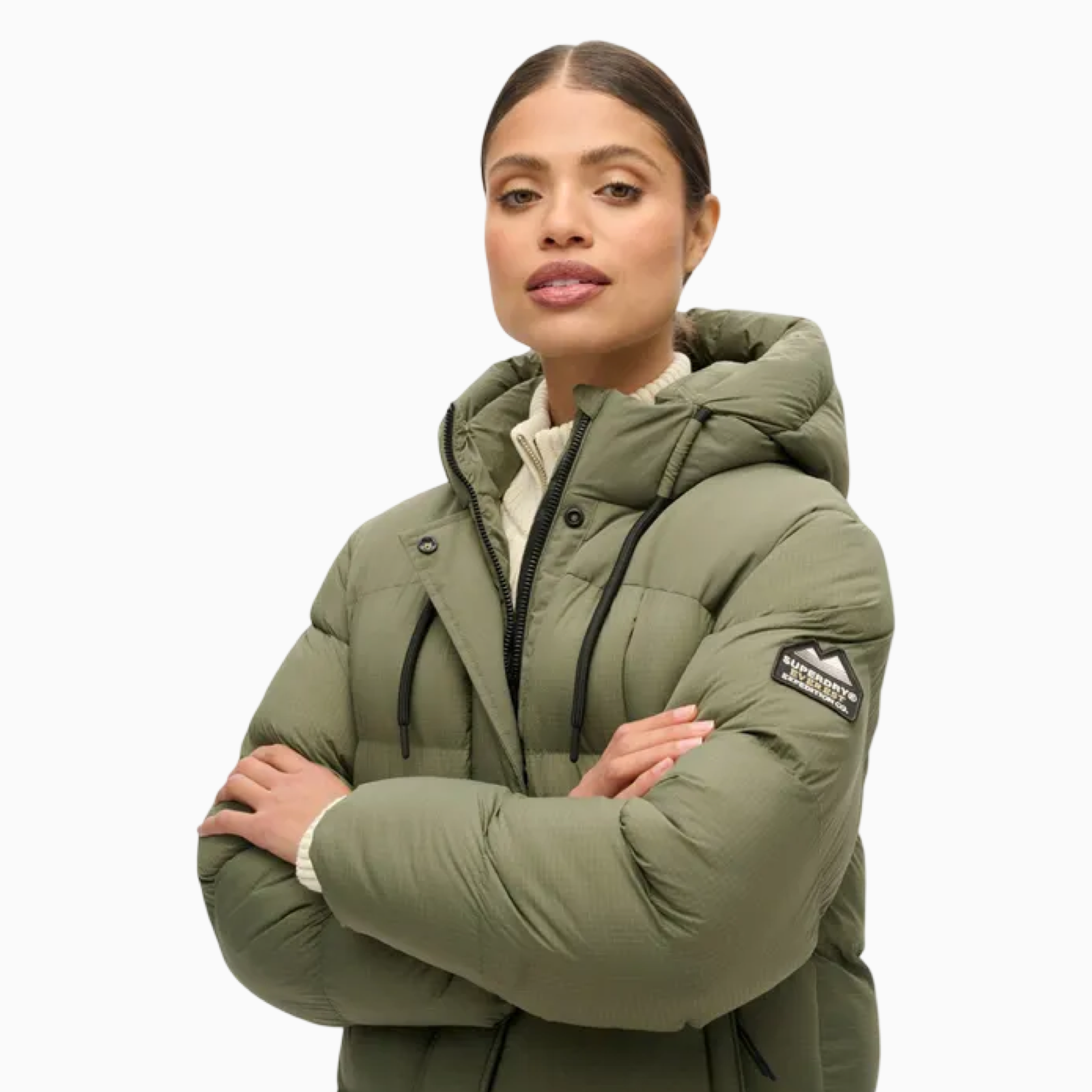 Дамско зелено яке Superdry Women Jacket W5011735A Close-Up