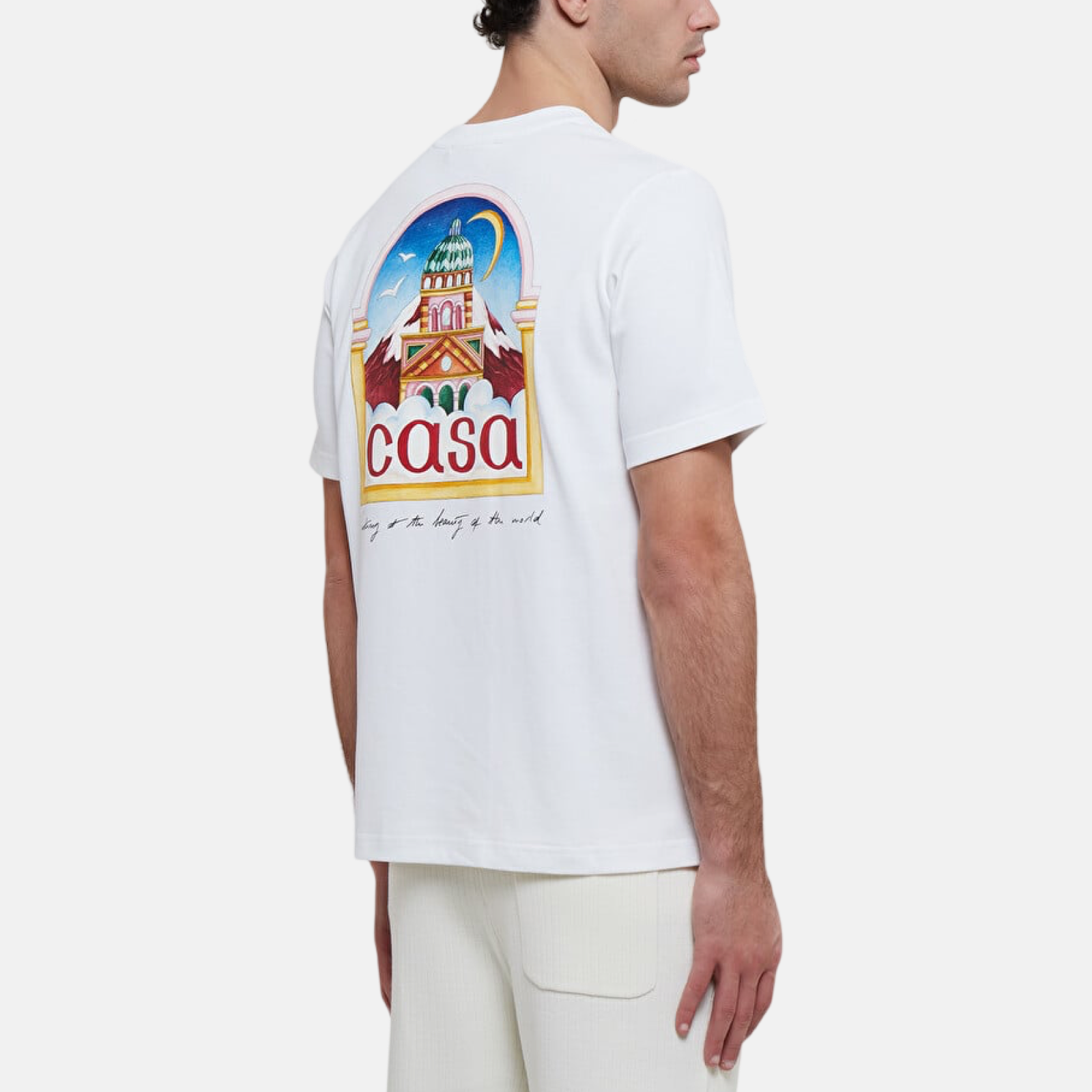 Мъжка бяла тениска Casablanca Vue de l’arche Men T-Shirt