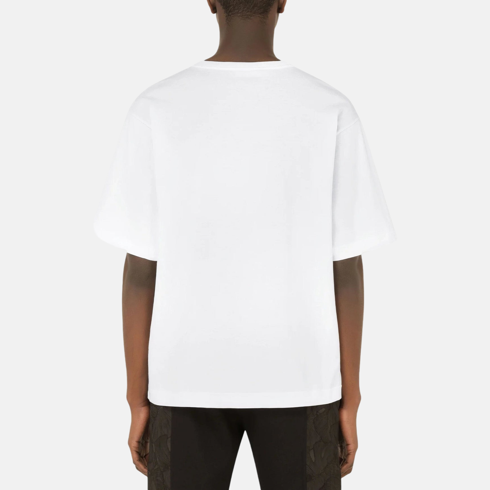 Мъжка бяла тениска Dolce & Gabbana Logo Print Men T-shirt