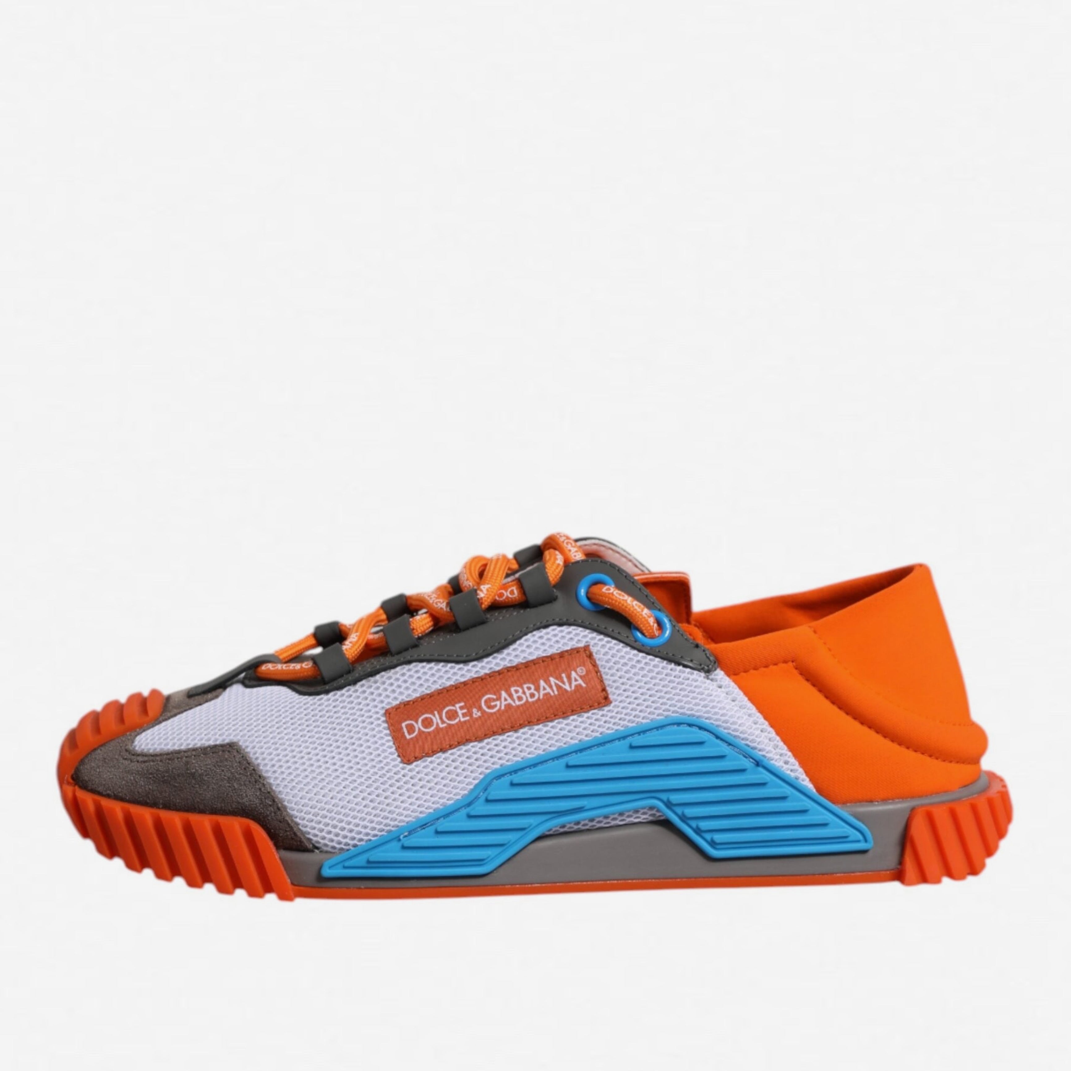 Мъжки кецове Dolce&Gabbana NS1 Sneakersin Orange/Brown/Light Blue/White lateral view
