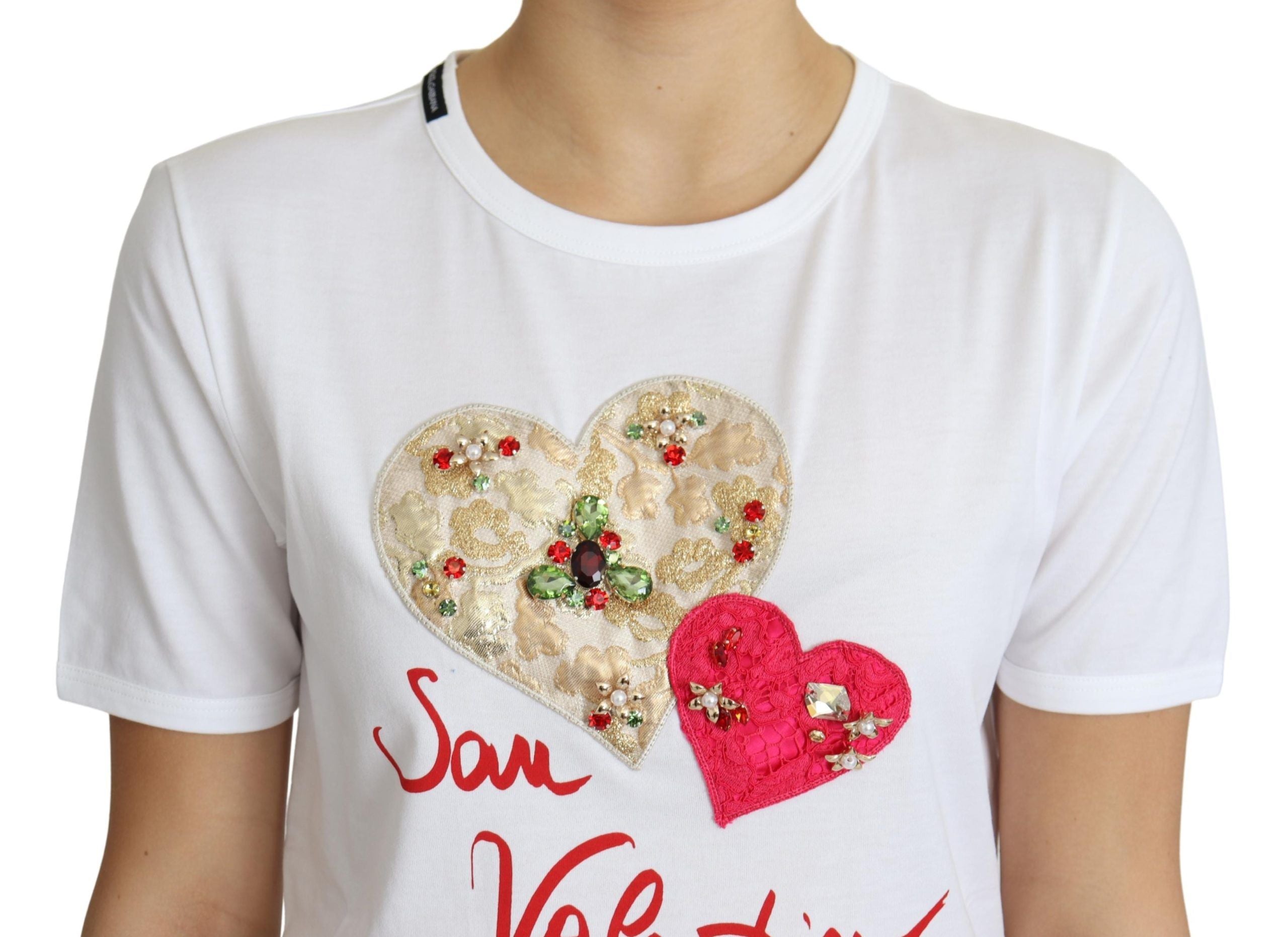 Dolce & Gabbana Crystal-Embellished Women T-shirt