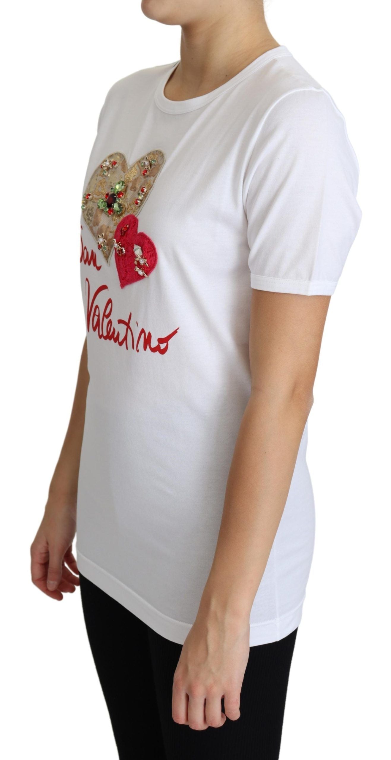 Dolce & Gabbana Crystal-Embellished Women T-shirt