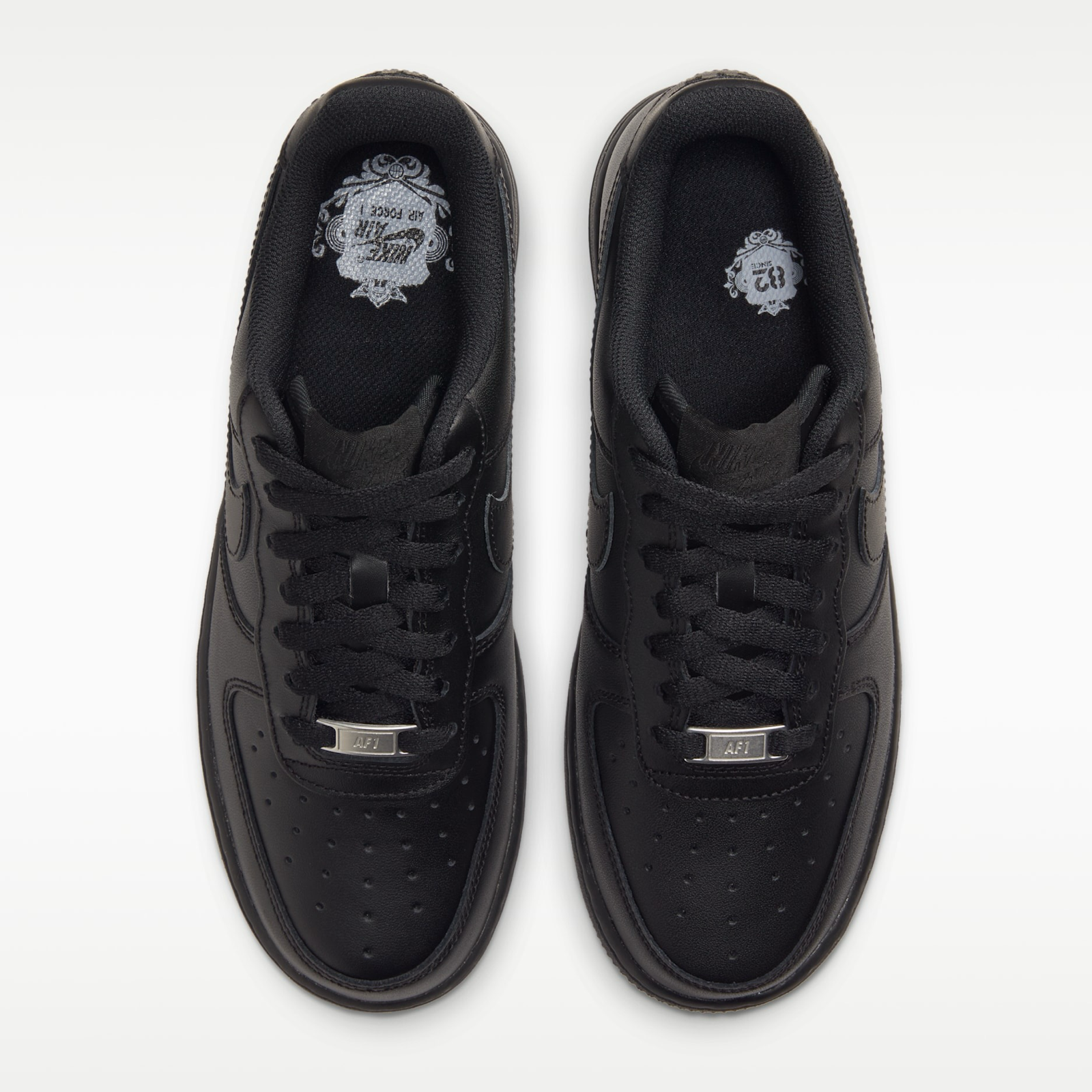 Дамски черни кецове Nike Air Force 1 '07 DD8959-001 Women Sneakers Top View