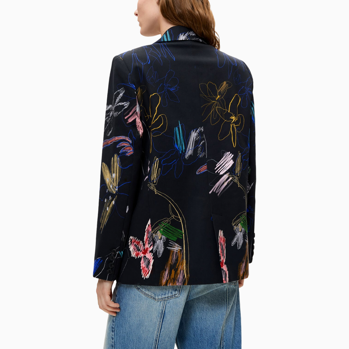Дамско сако Desigual Women Blazer 26WWEW47 2000 Back View
