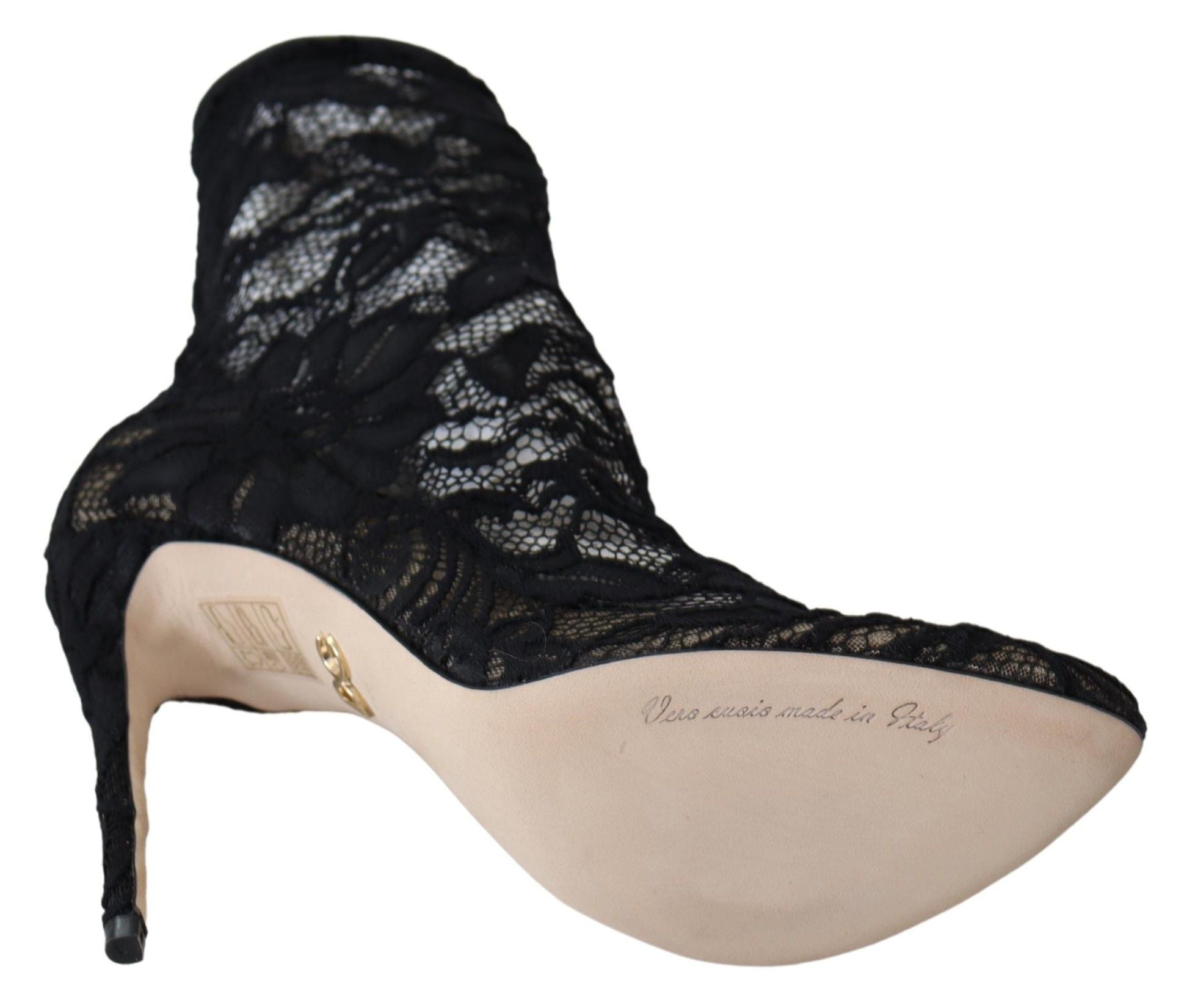 Помпи Dolce & Gabbana с черна дантела Taormina Elegance Unleashed