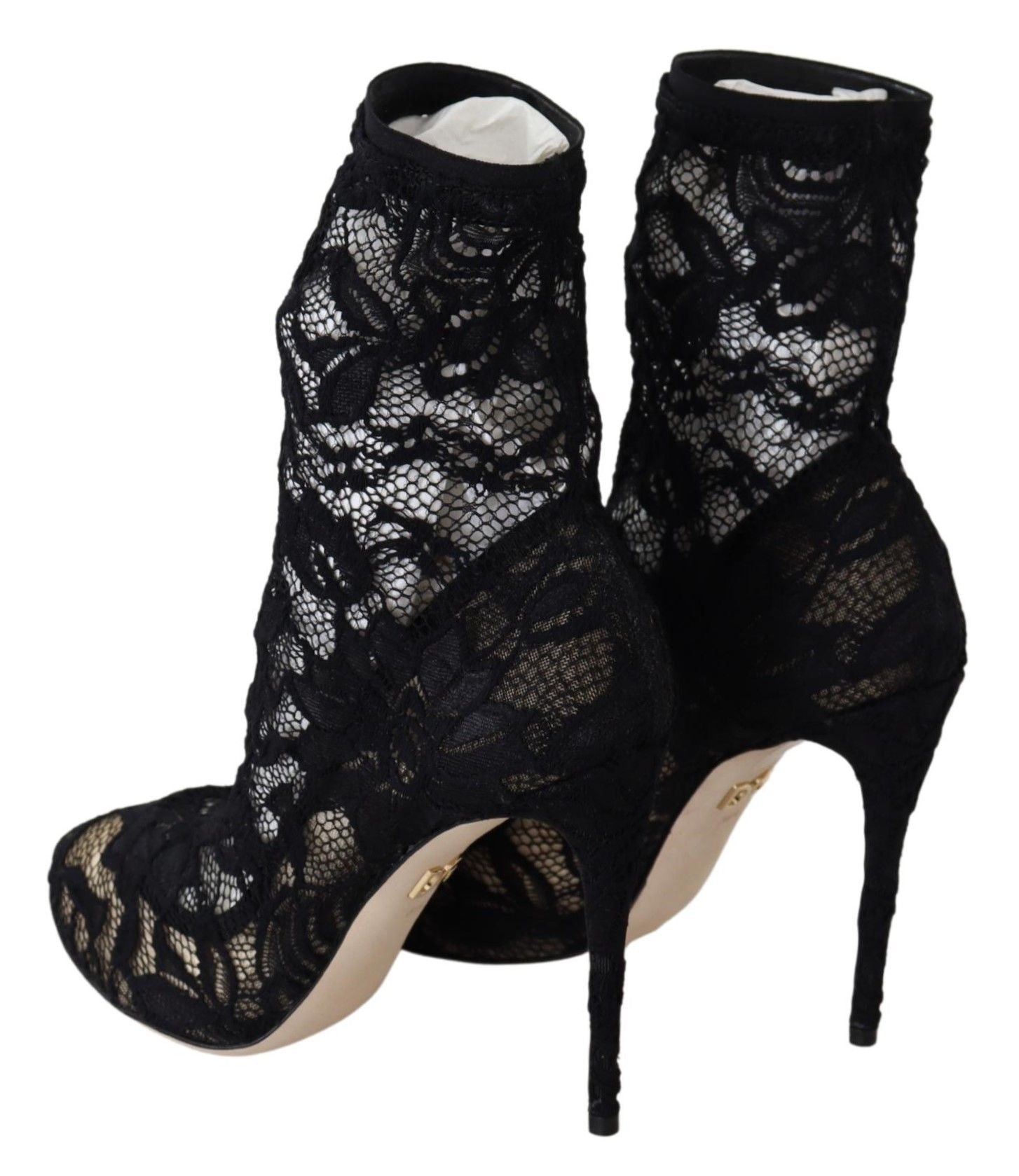Помпи Dolce & Gabbana с черна дантела Taormina Elegance Unleashed