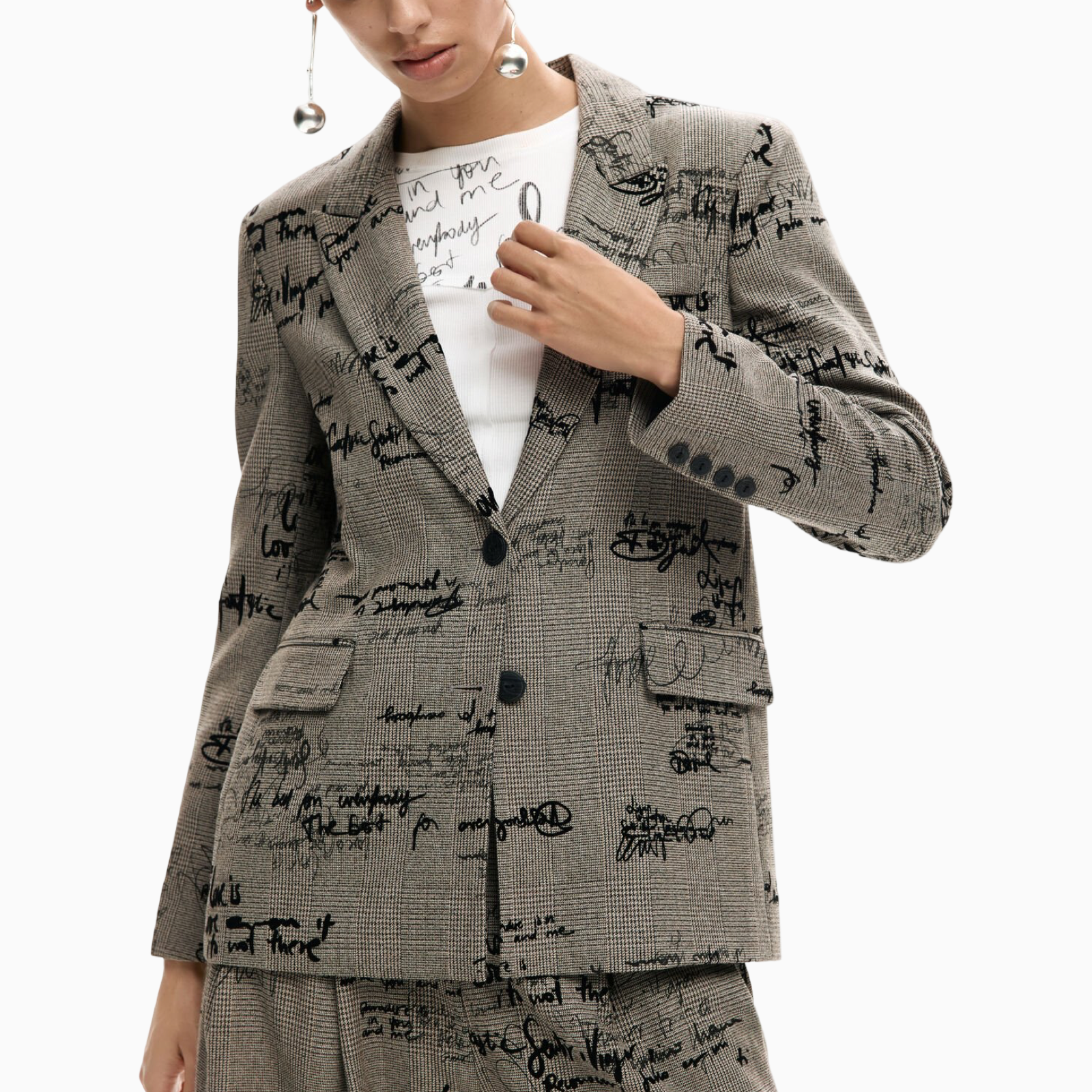 Дамско сако Desigual Women Blazer 26SWEW03 2007 Close-Up