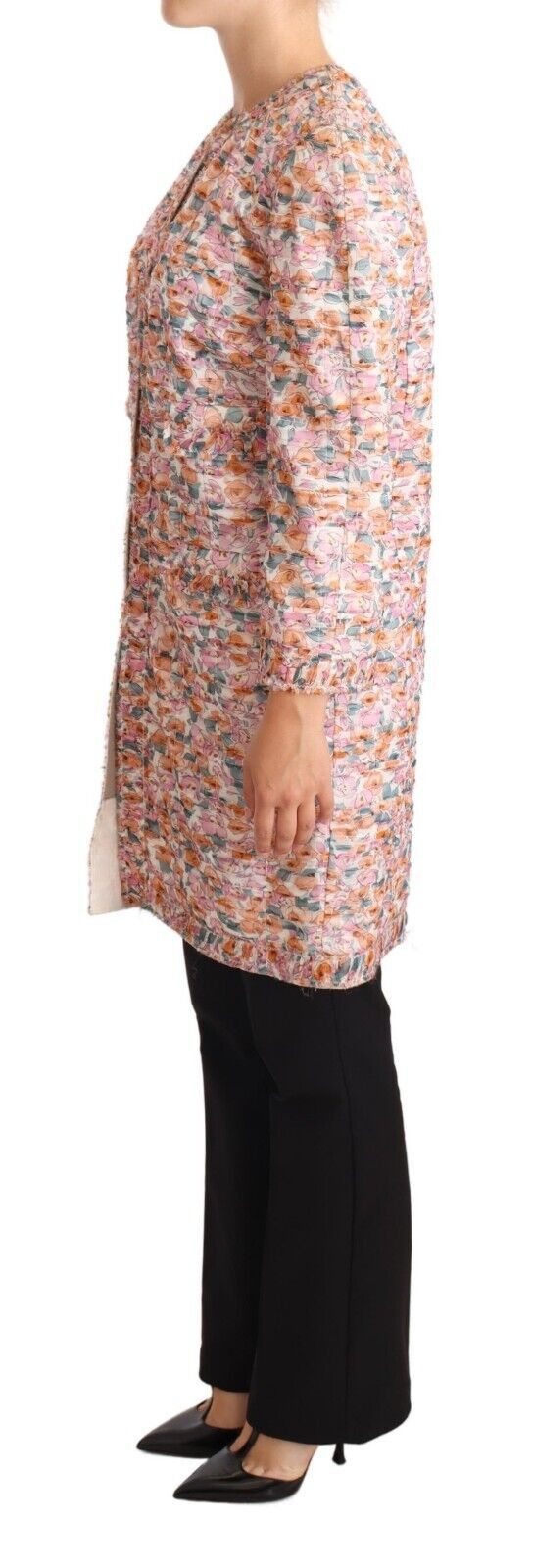 Елегантен копринен тренчкот на цветя Dolce & Gabbana