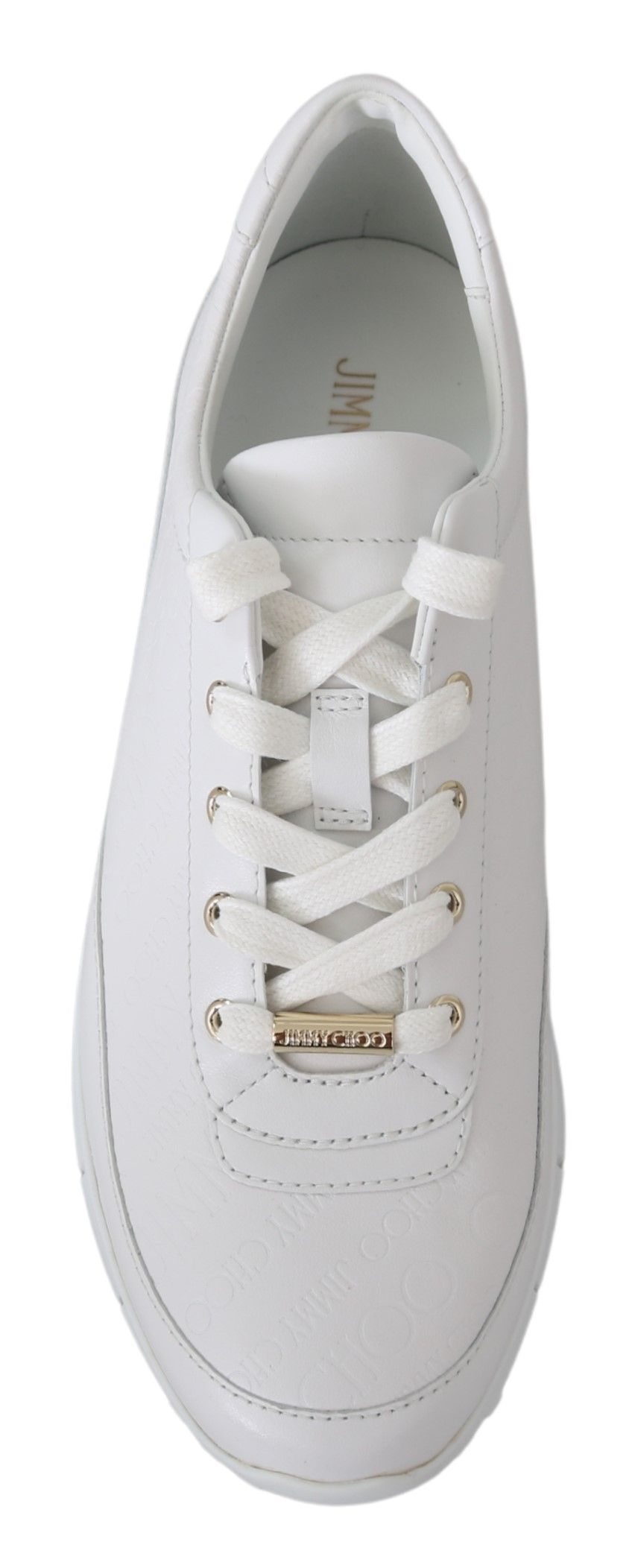 Jimmy Choo Елегантни бели кожени кецове