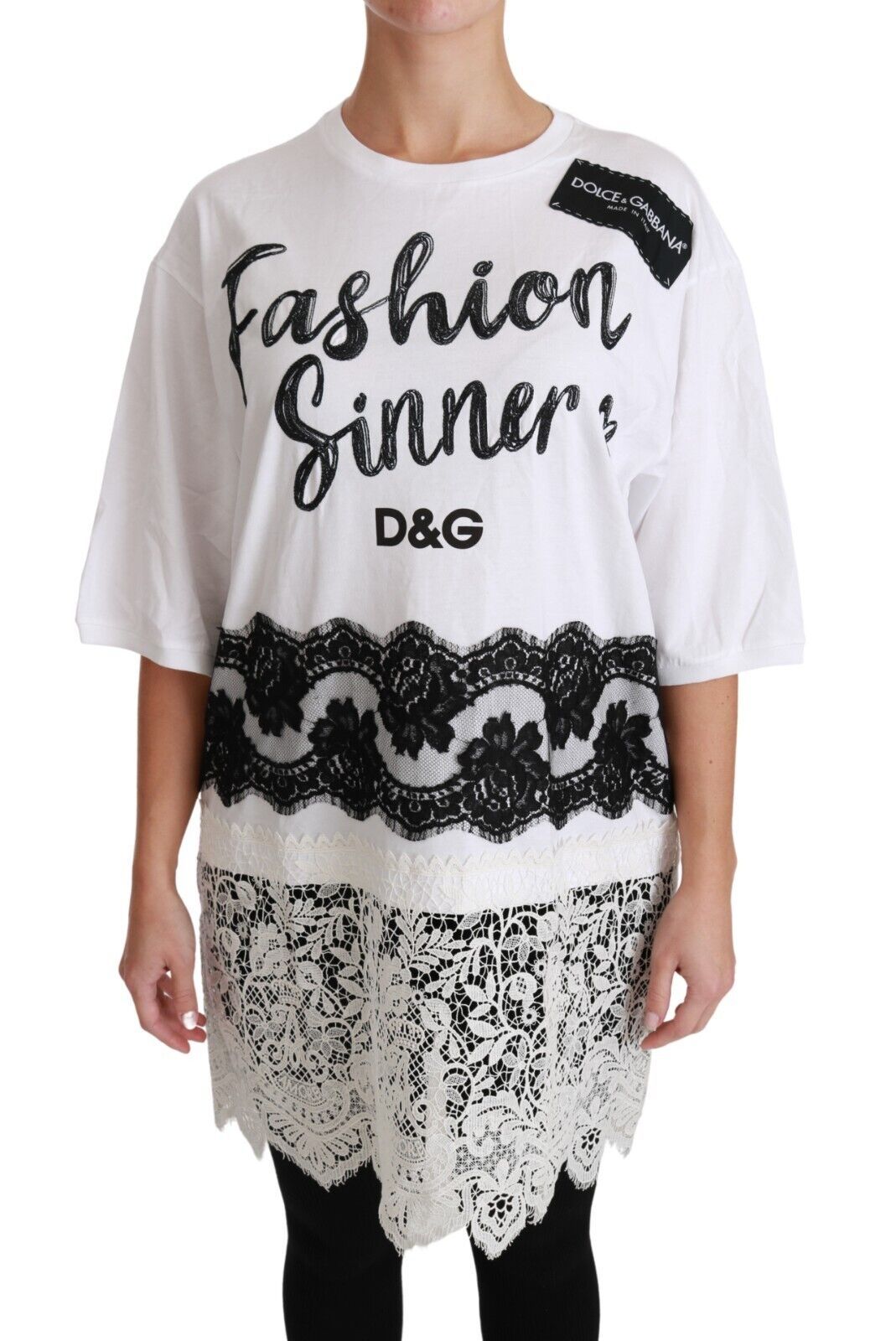 Голяма тениска Dolce & Gabbana Chic DG Fashion Sinners