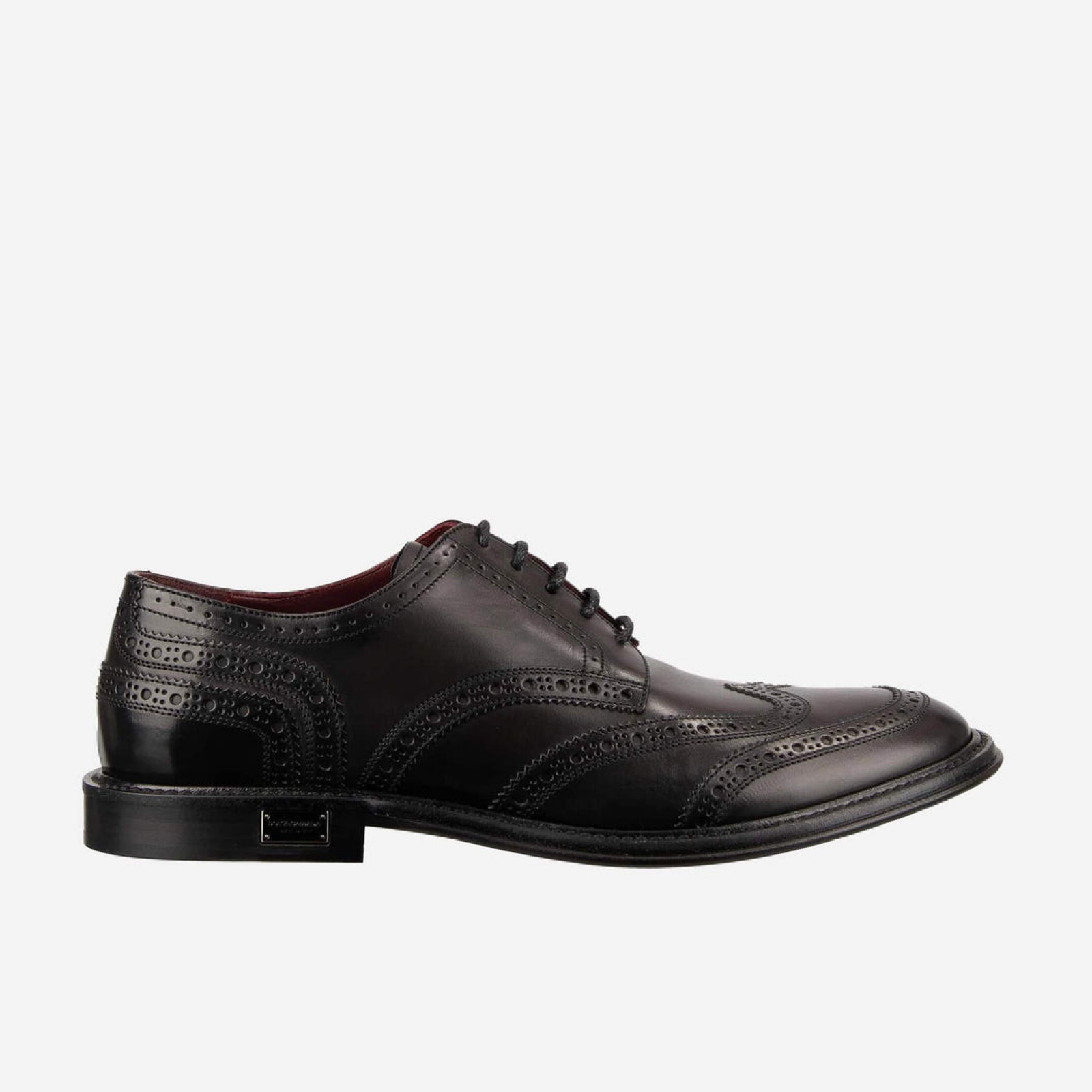 Мъжки кафяви официални обувки Dolce & Gabbana Derby Wingtip Men Formal Shoes A10421 AZ895