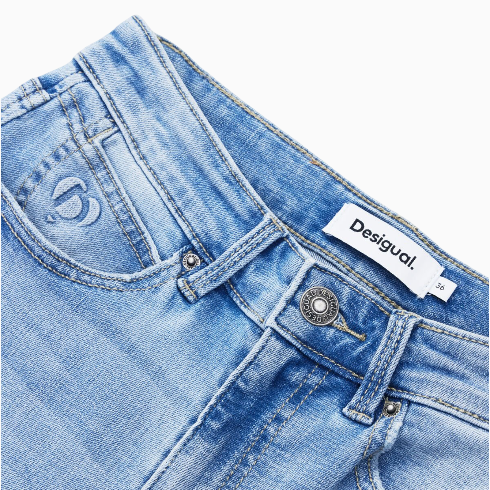 Дамски дънки Desigual 25SWDD75 Detail