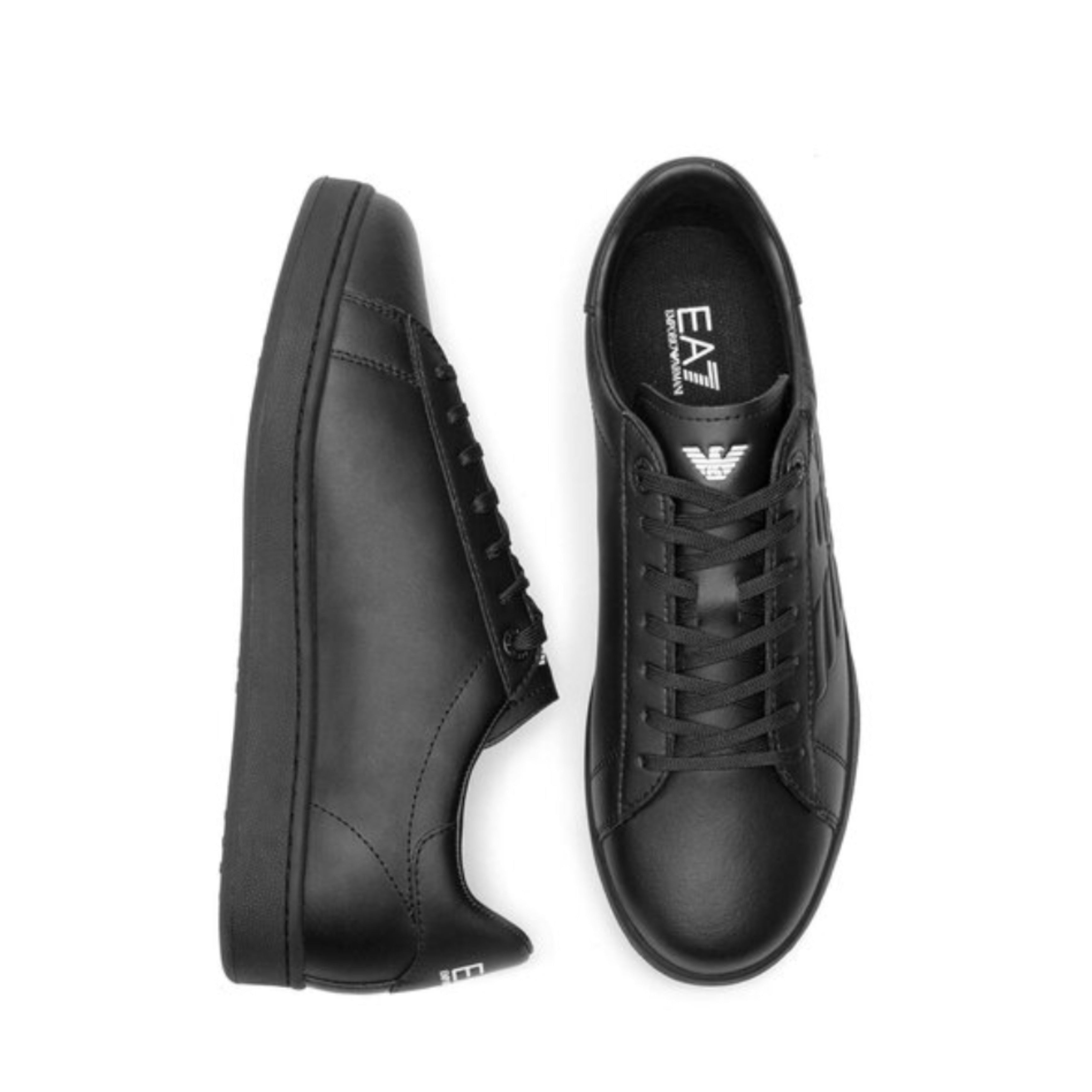 Мъжки чисто черни кецове EA7 Emporio Armani Men Sneakers X8X001 XCC51 Top View