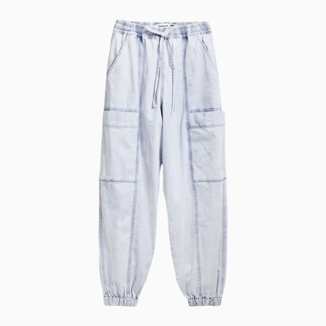 Дамски светло сини дънки Desigual 25SWDD42