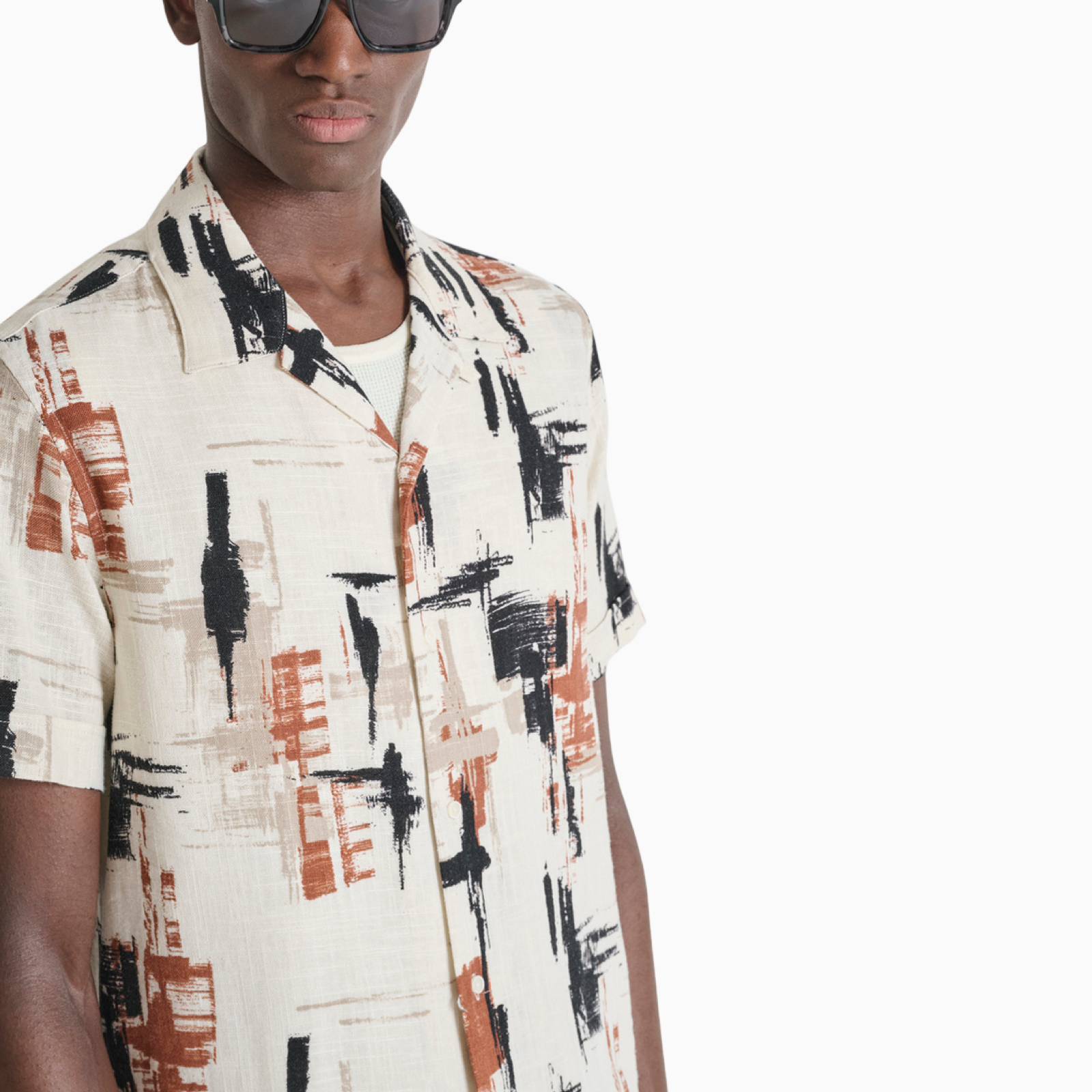 Мъжка лятна риза Antony Morato Men Shirt MMSS00189-FA430659-1021 Close-Up