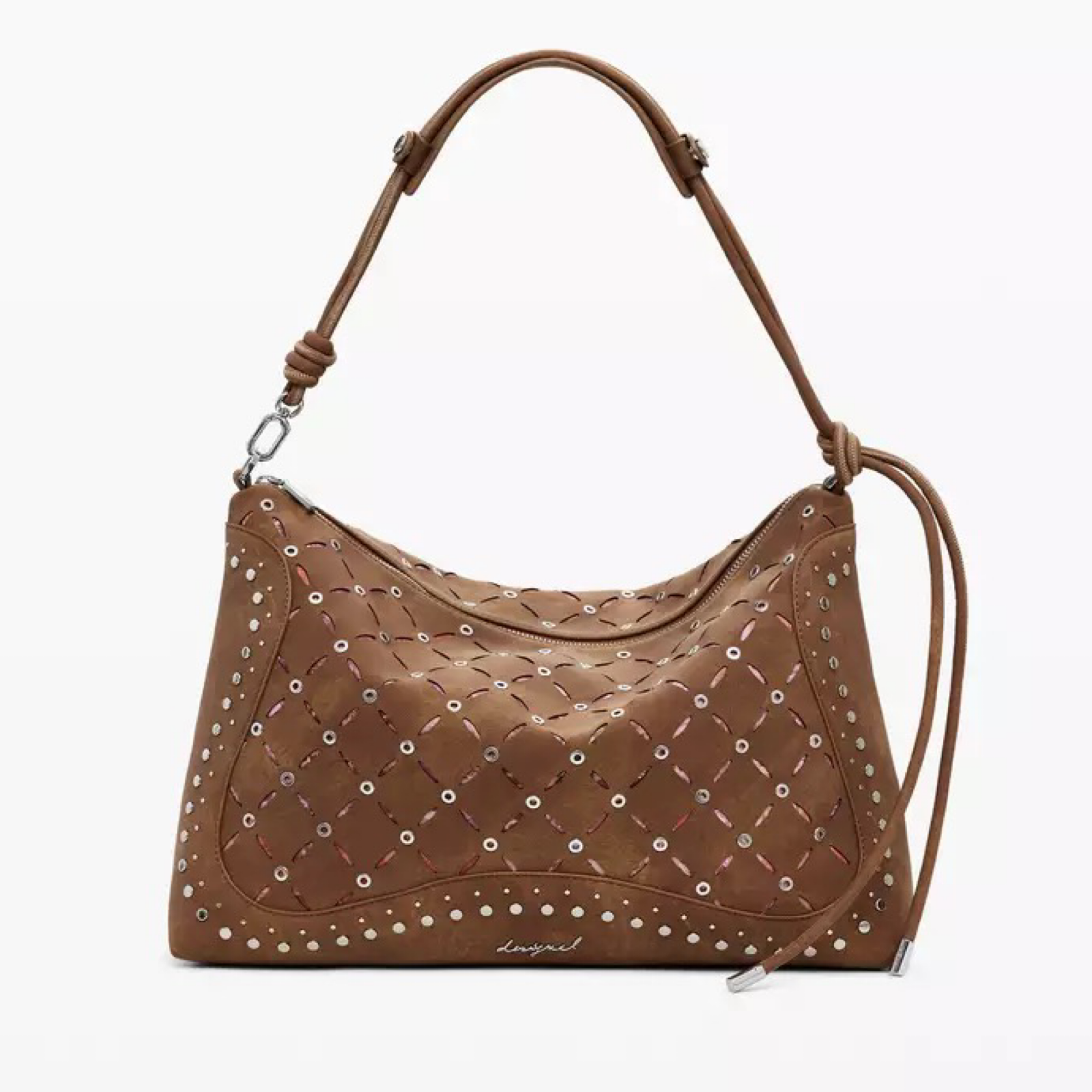 Дамска кафява чанта Desigual Women Shoulder Bag 25WAXPB5 Front View