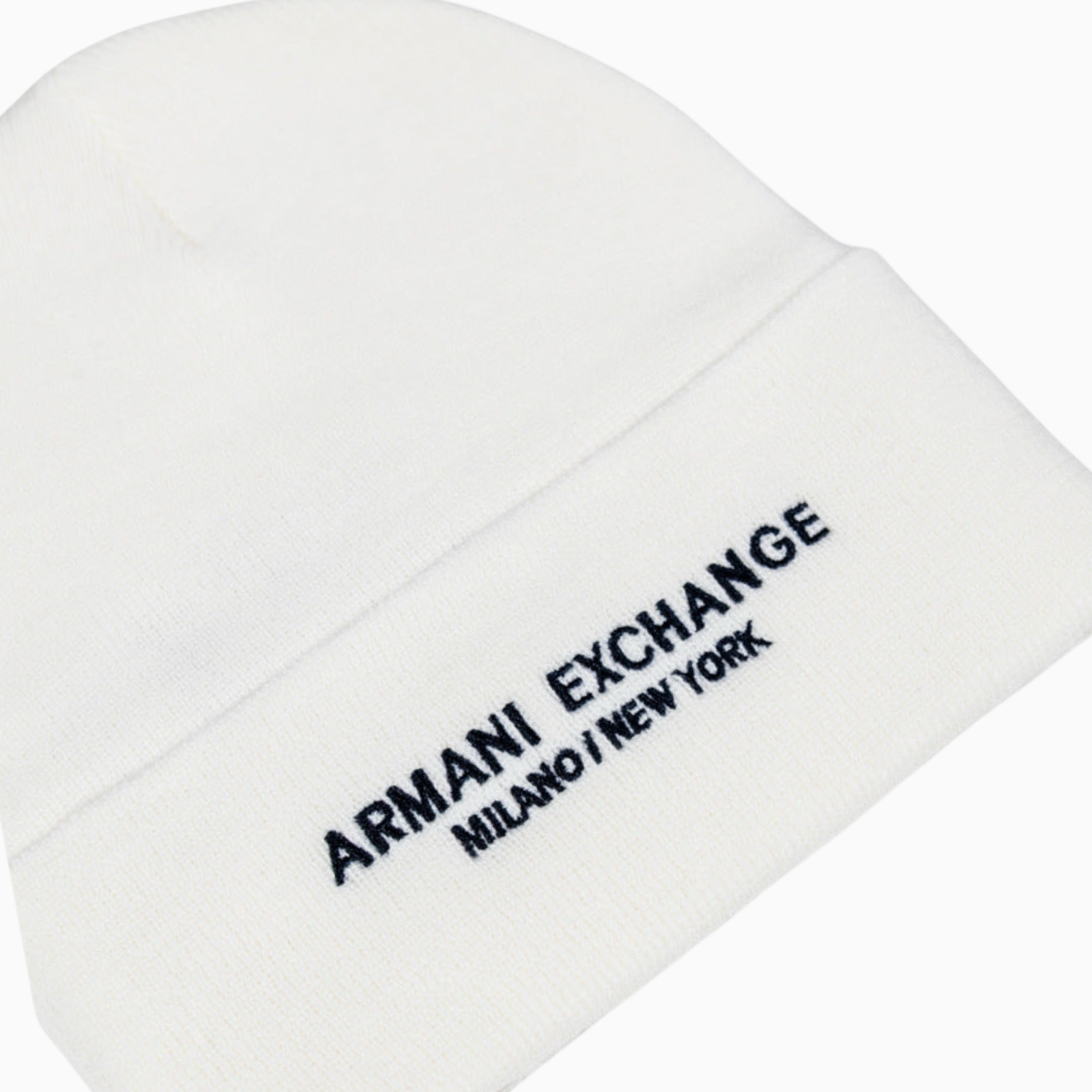 Мъжка бяла зимна шапка Armani Exchange Men Hat XM001637 AF16950 Close-Up