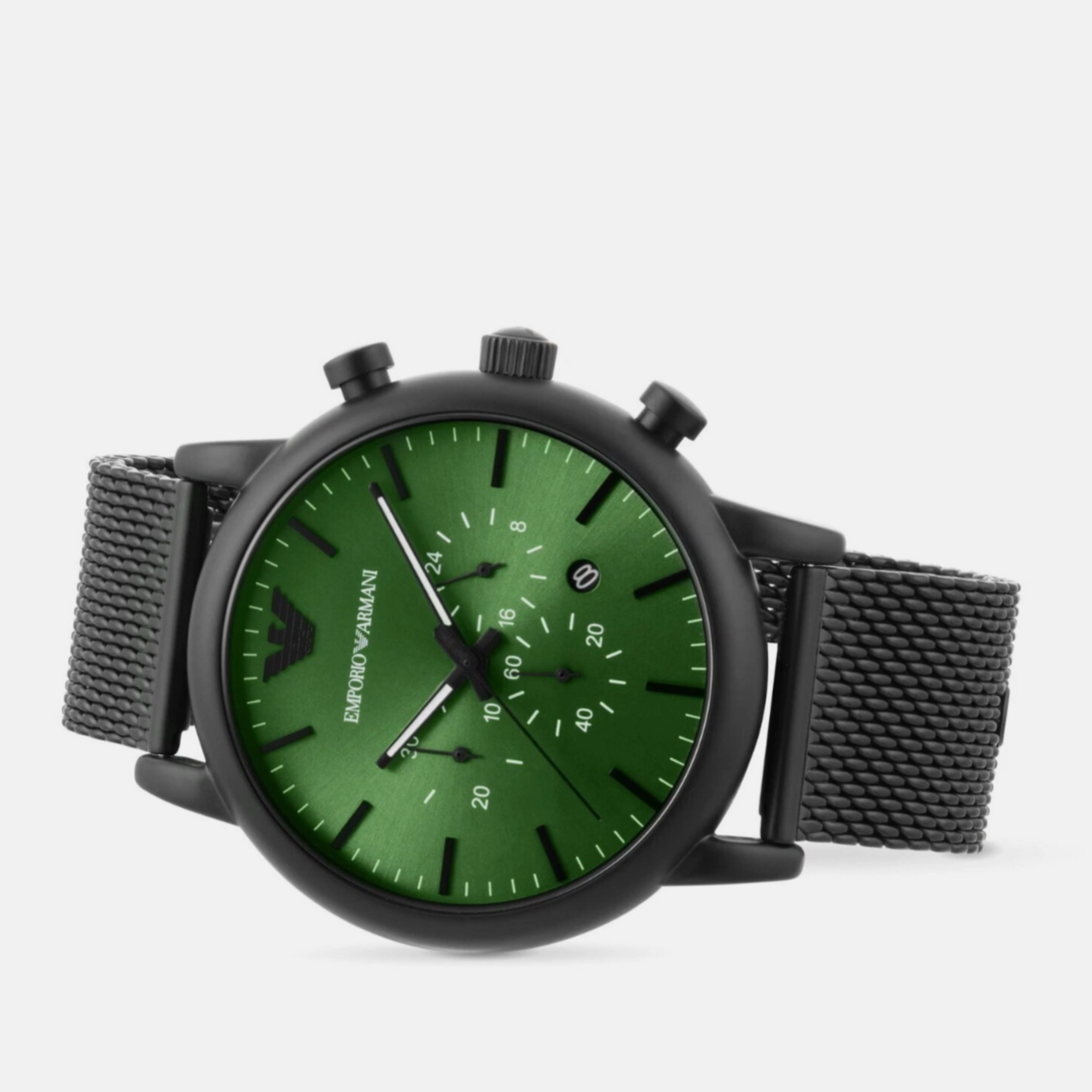 Мъжки метален часовник с черна каишка Men’s watch Emporio Armani ARAR11470 Front view 2