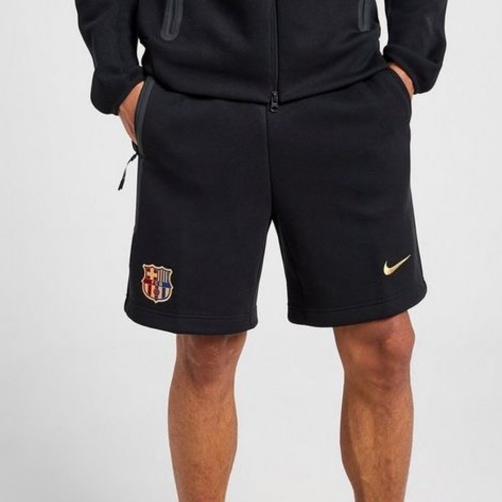 Мъжки къси панталони Nike F.C. Barcelona Tech Fleece Men Shorts FN8477-010 Front View