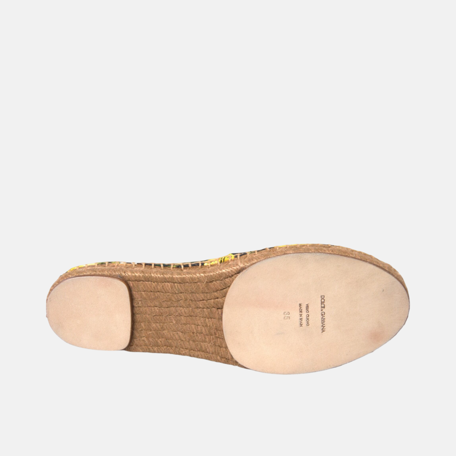Dolce & Gabbana Lemon Women Espadrilles Insole View
