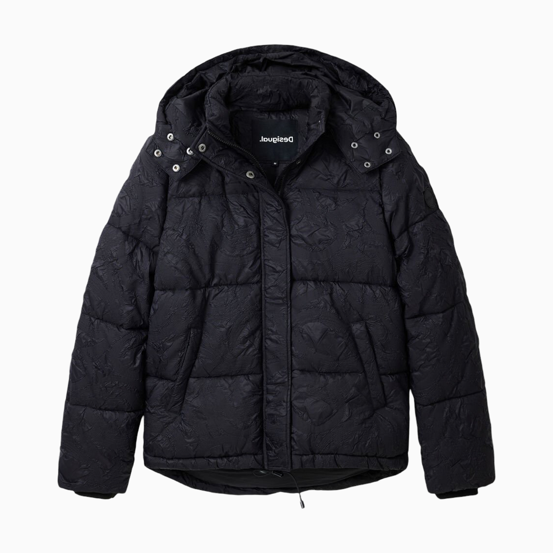 Дамско черно зимно яке Desigual 23WWEW72