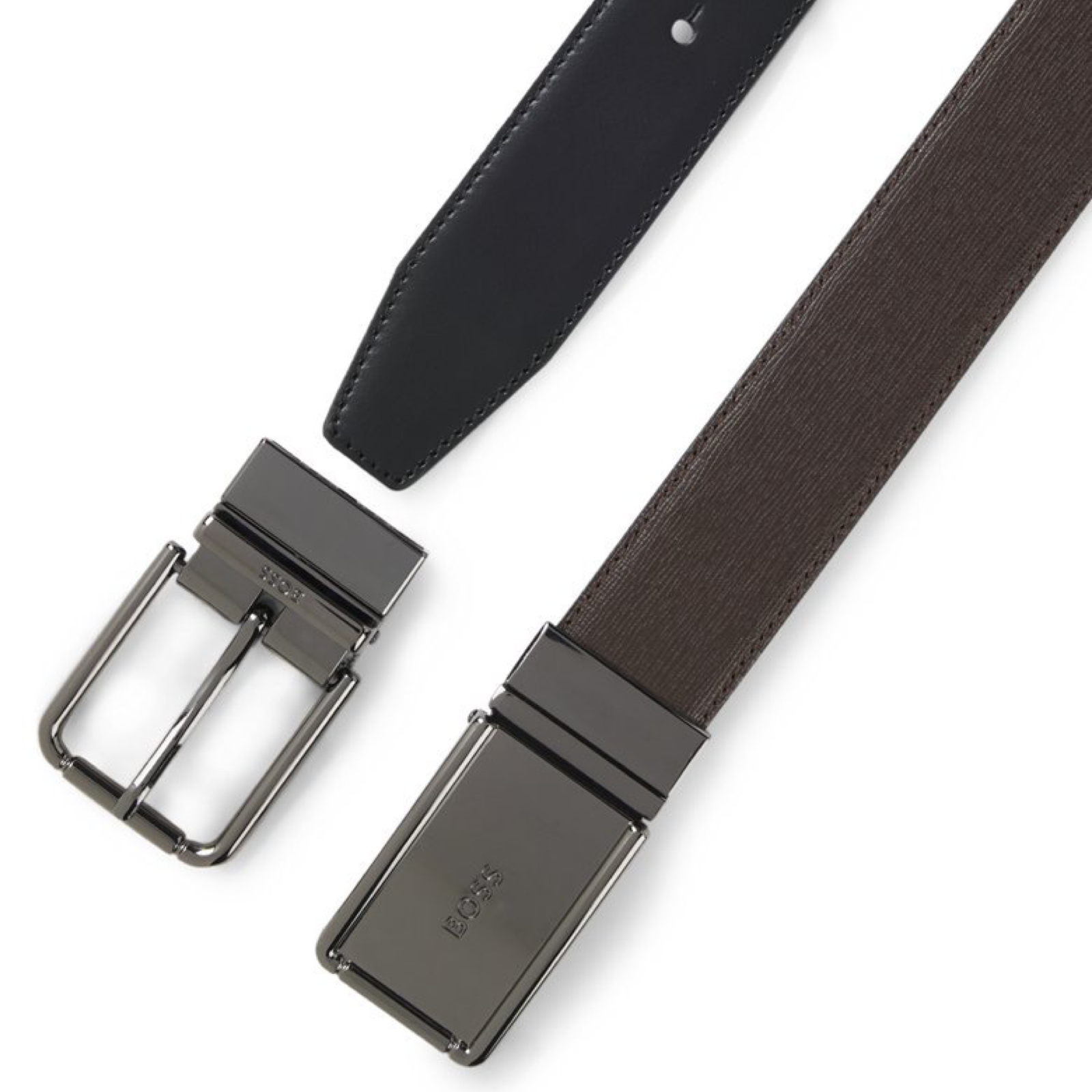 Мъжки подаръчен комплект колан Boss Men Belt Gift Set 50558740 002 Top View