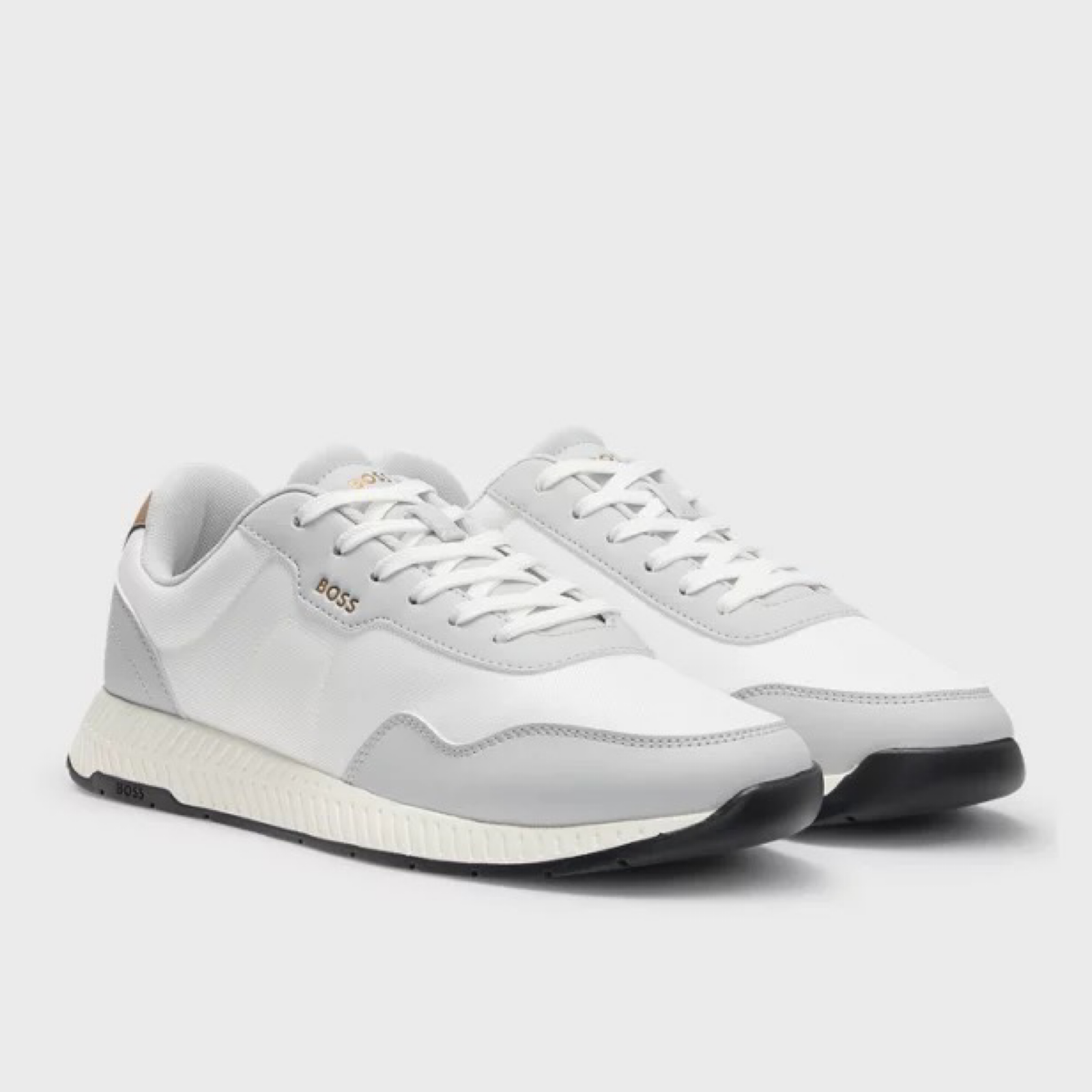 Мъжки бели маратонки Boss Men Sneakers 50536481 Lateral View