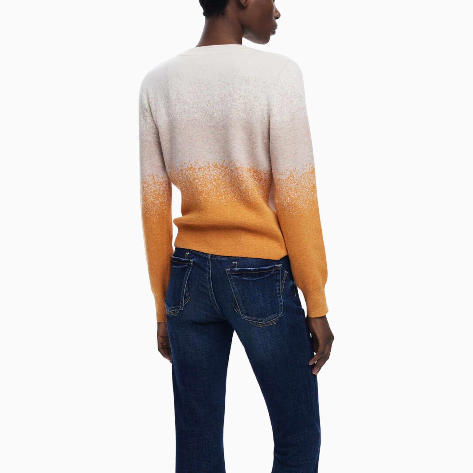 Дамски пуловер Desigual Sweater 25WWJF24 Back View