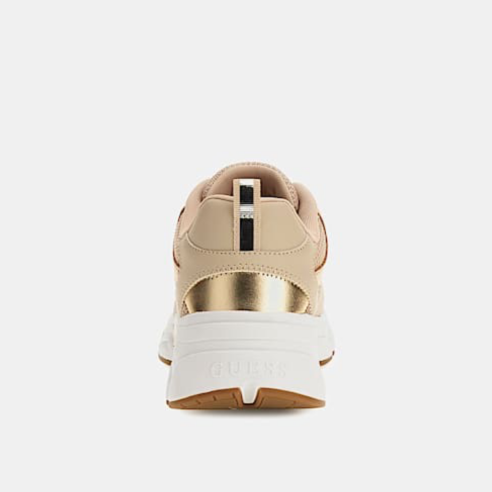 Дамски бежови маратонки Guess FLTIBI ELE12 Heel View