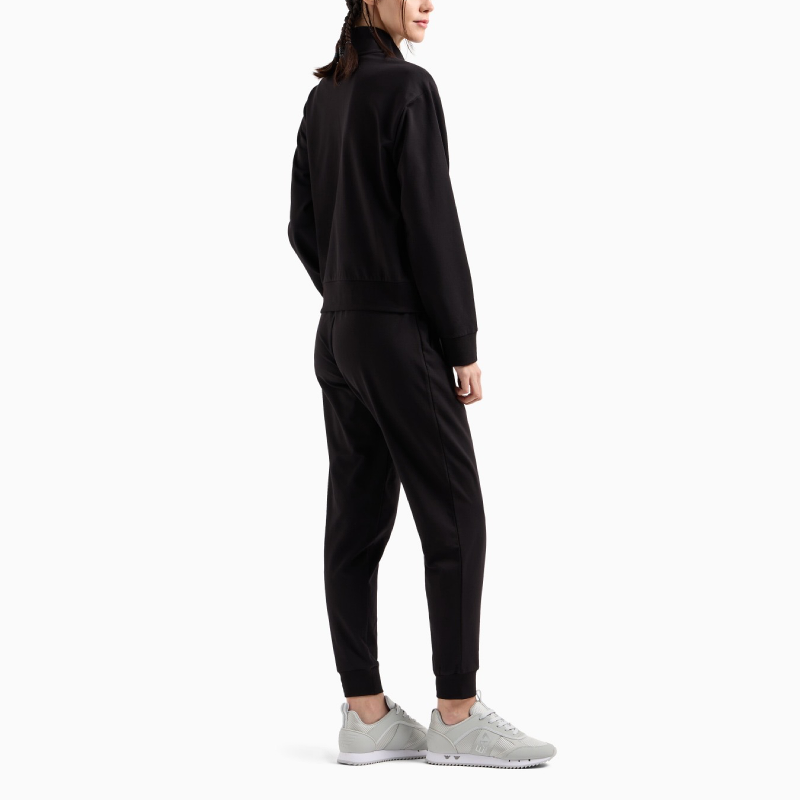 Дамски черен екип EA7 Emporio Armani Women Tracksuit 7W000085 AF13135 UC001 Back View